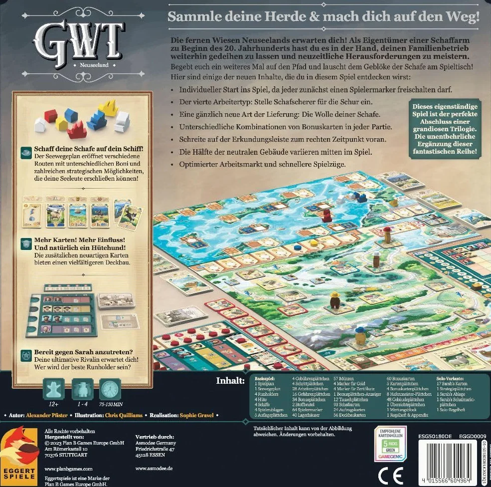 Great Western Trail: Neuseeland - Version Allemande