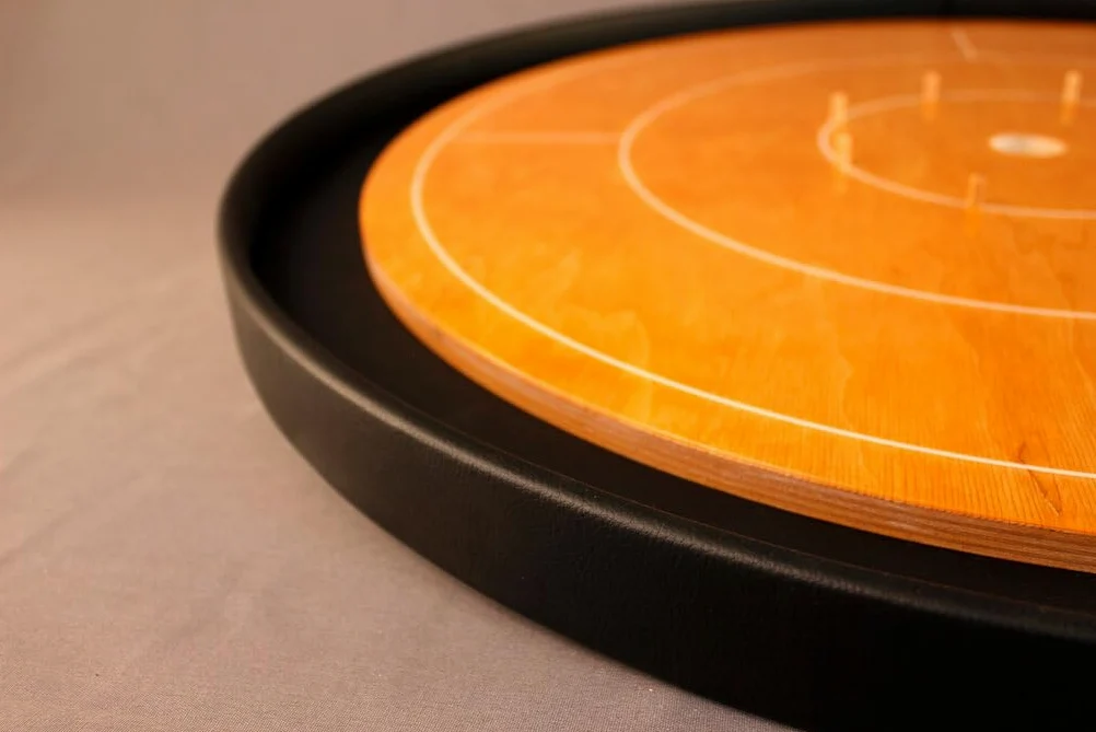 Masters Crokinole Tournament Board - Walnut and Ebony