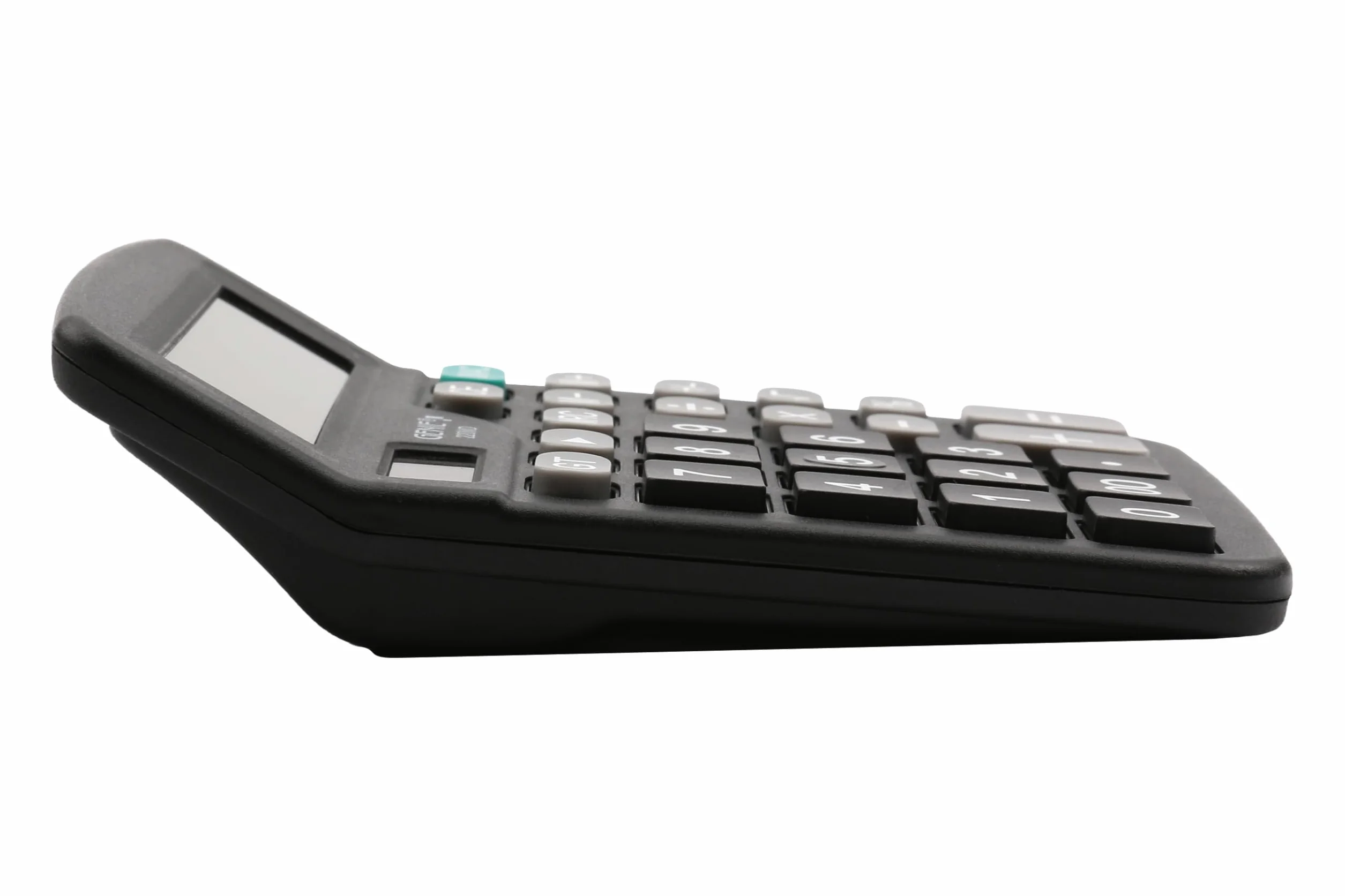 Genie Calculatrice de Bureau 220 MD 10 Chiffres Double Alimentation Solaire et Batterie Noir
