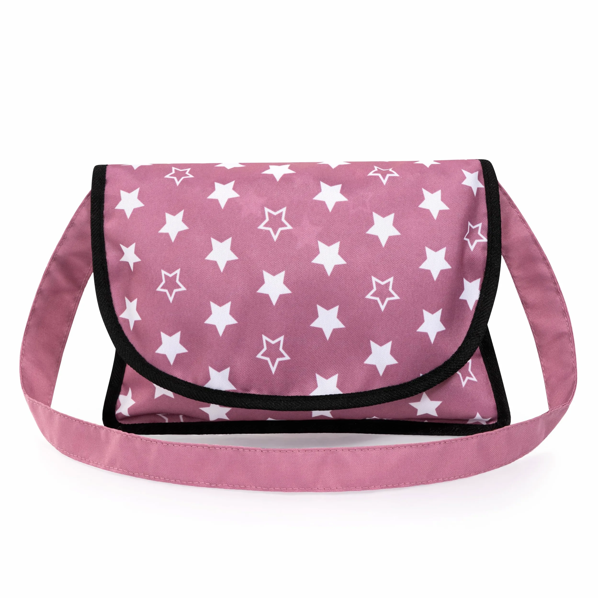 Bayer Design 13776AB Ensemble Poussette pour poupée, Pliable, poignée Douce, Chaise Haute, Sac, Nordique Rose | Landau pour poupées avec poignée souple, grandes roues, sac, panier intégré et chaise haute pour les jeux de rôle