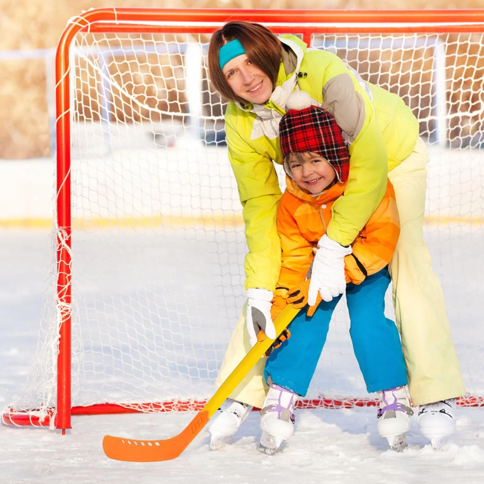 Ensemble de Hockey pour Bâton et Balles Abs 350 g pour Jeunes Débutants Intérieur Extérieur