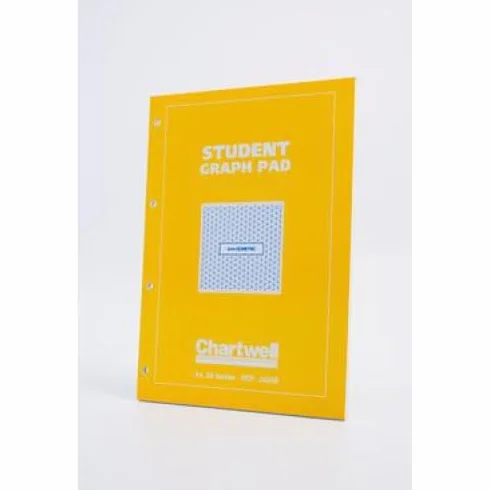 Papier millimétré Chartwell A4 70 g/m², lot de 10 blocs de 50 feuilles, réglure isométrique