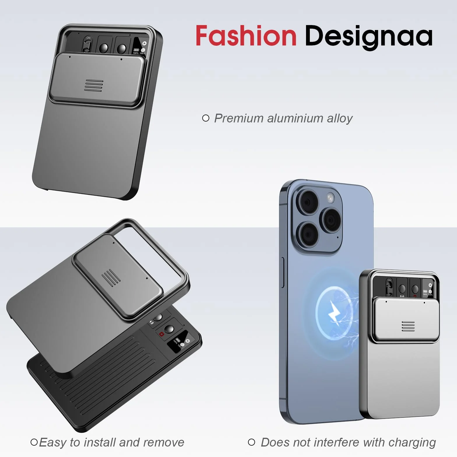 Etui de Protection pour Enregistreur Vocal AI, Compatible, Couvercle Coulissant, Résistant aux Chutes, Portable