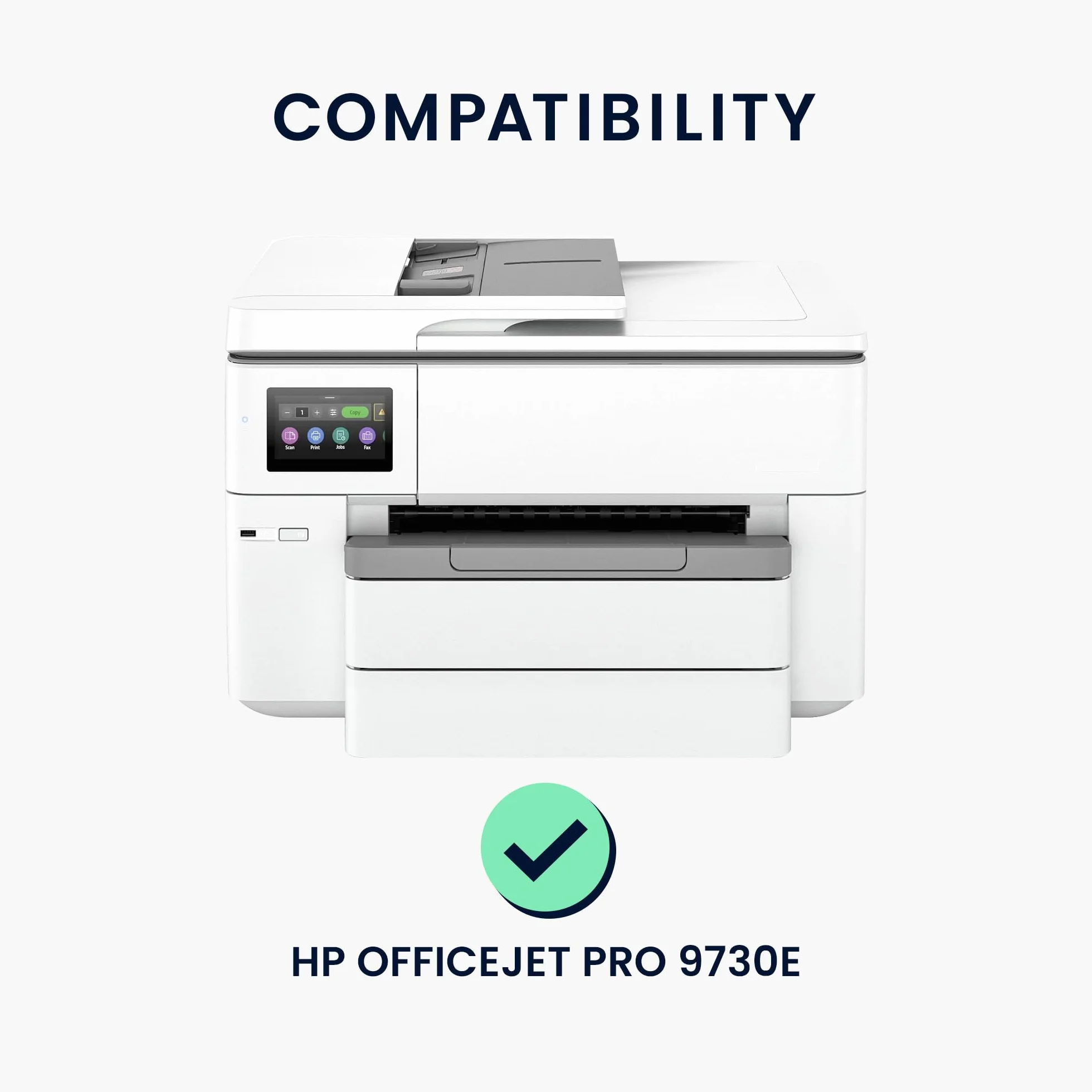 HP Housse compatible OfficeJet Pro 9730e Housse de protection imprimante gris clair