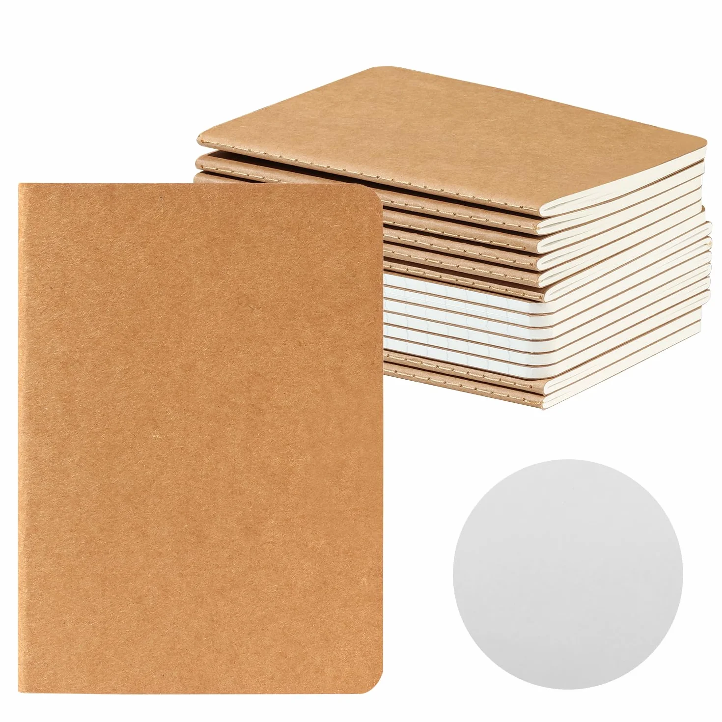 HOMEMARS Cahier Journal Petit Carnet 10x14 cm 60 Pages 100 GSM Papier épais Ensemble de 14 Carnets