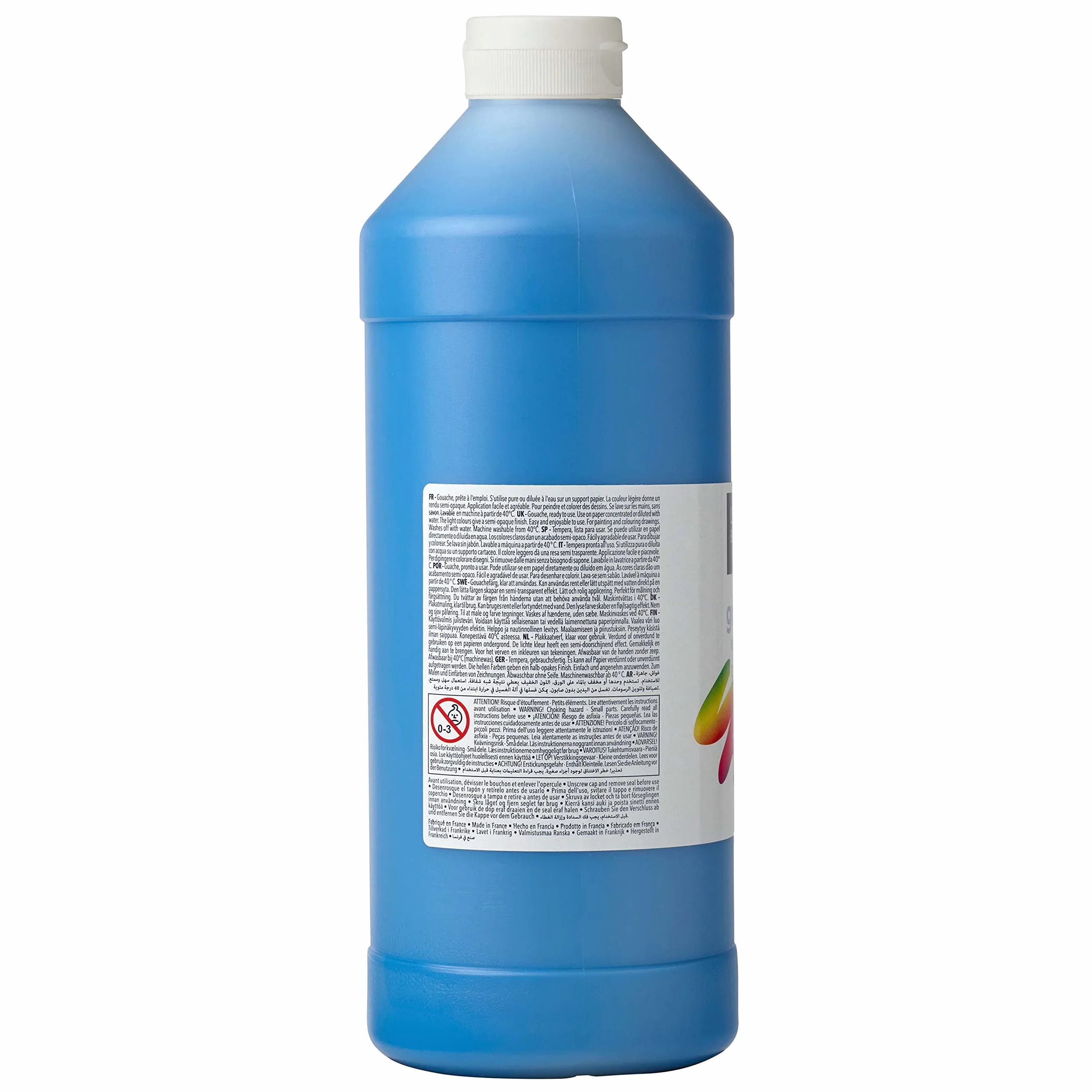 Lefranc Bourgeois Gouache liquide Essentiel pour enfants 1L Bleu primaire