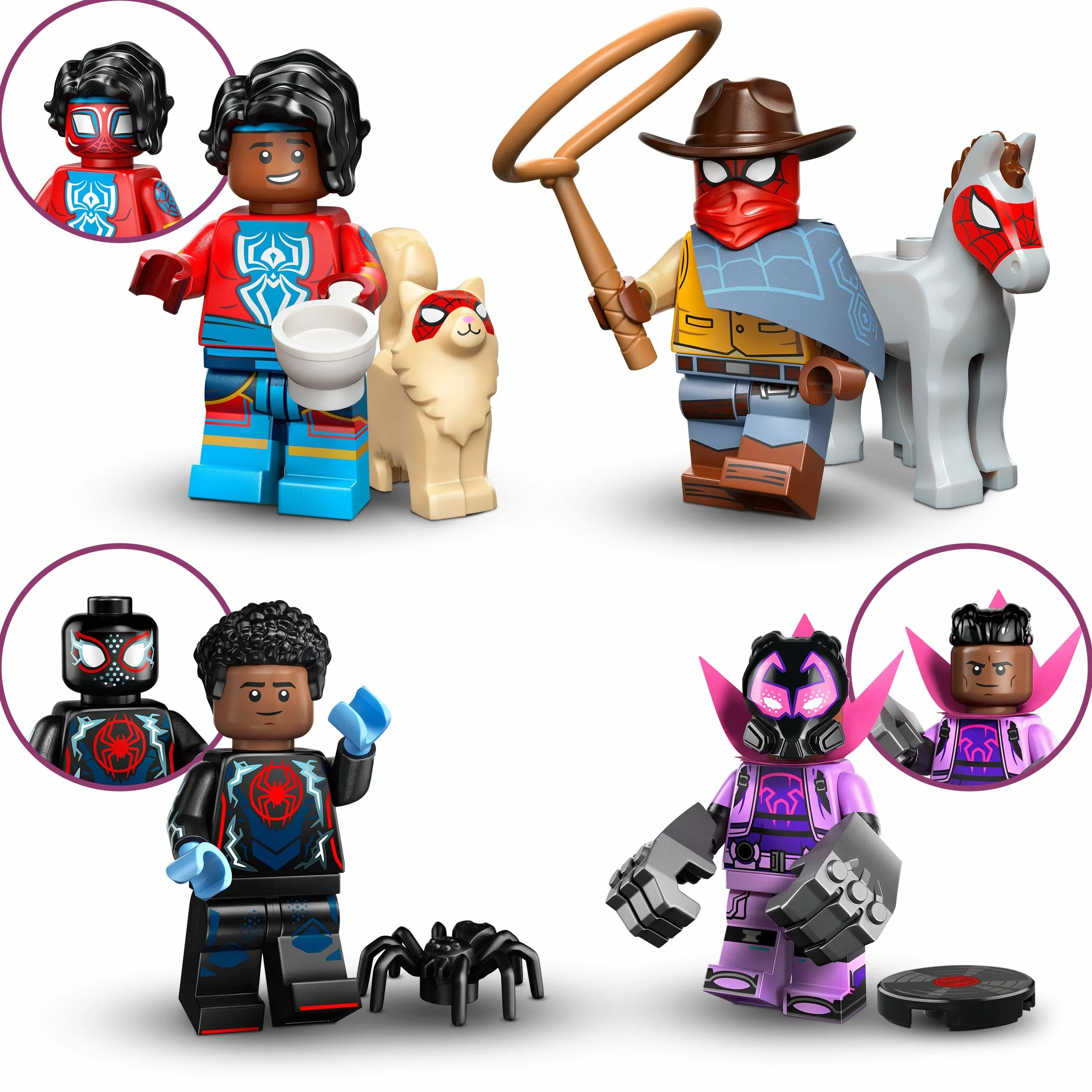 LEGO Minifigures Spider-Man: Across The Spider-Verse 71050 Boîte Mystère – 1 des 12 Jouets de Collection pour Enfant dès 5 Ans
