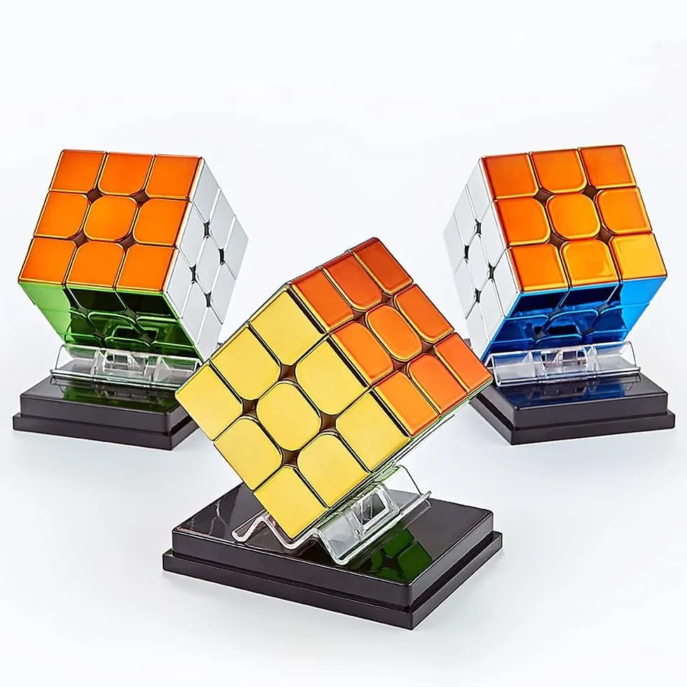 XMDCuber 3x3 Speed Cube Magnétique de Vitesse Puzzle Réfléchissant Miroir Brillant