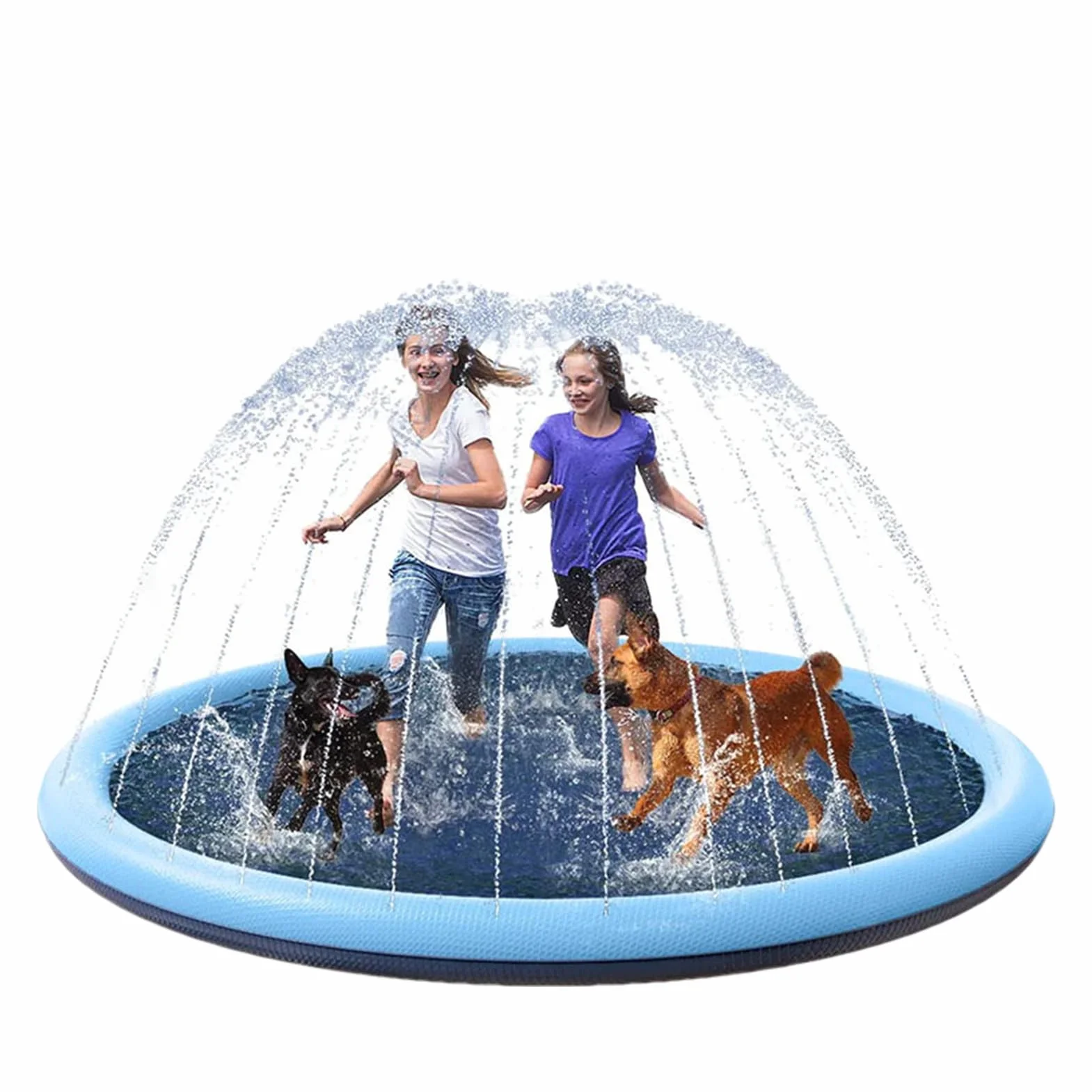 Tapis de Jeu Splash Pad Extérieur Non Glissant - Jouet de Piscine pour Garçons Filles