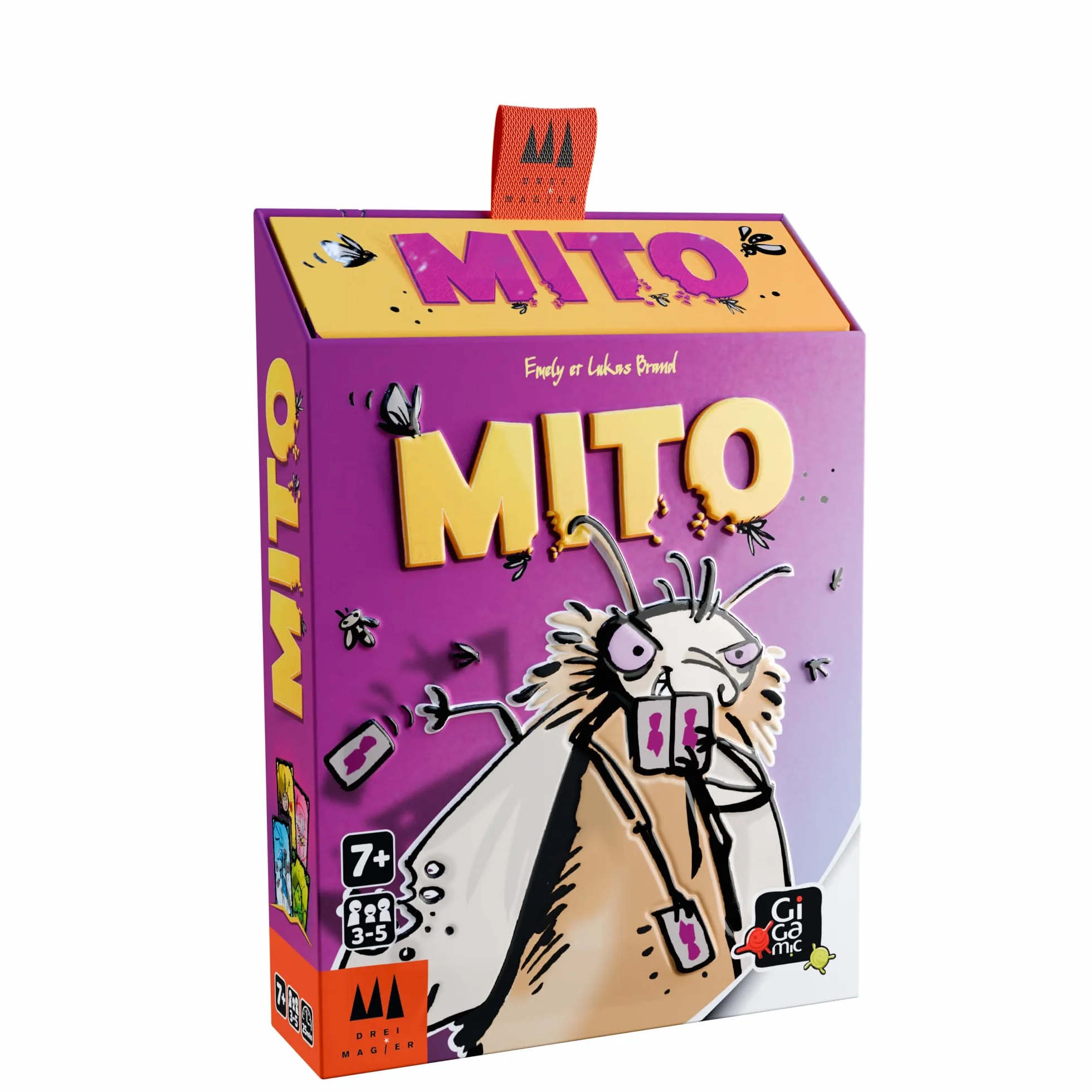 GIGAMIC Mito Jeu de société de cartes dès 7 ans jeu de bluff pour 3-5 joueurs 15 min