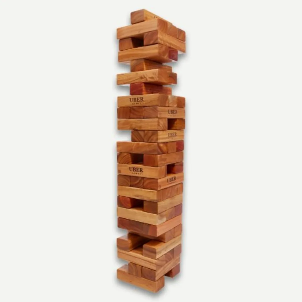 Tour mobile en bois dur XXL jusqu'à 250 cm – Jeu de tour empilable : le bois le plus dur du marché – 100 % écologique en Inde – Jumbo