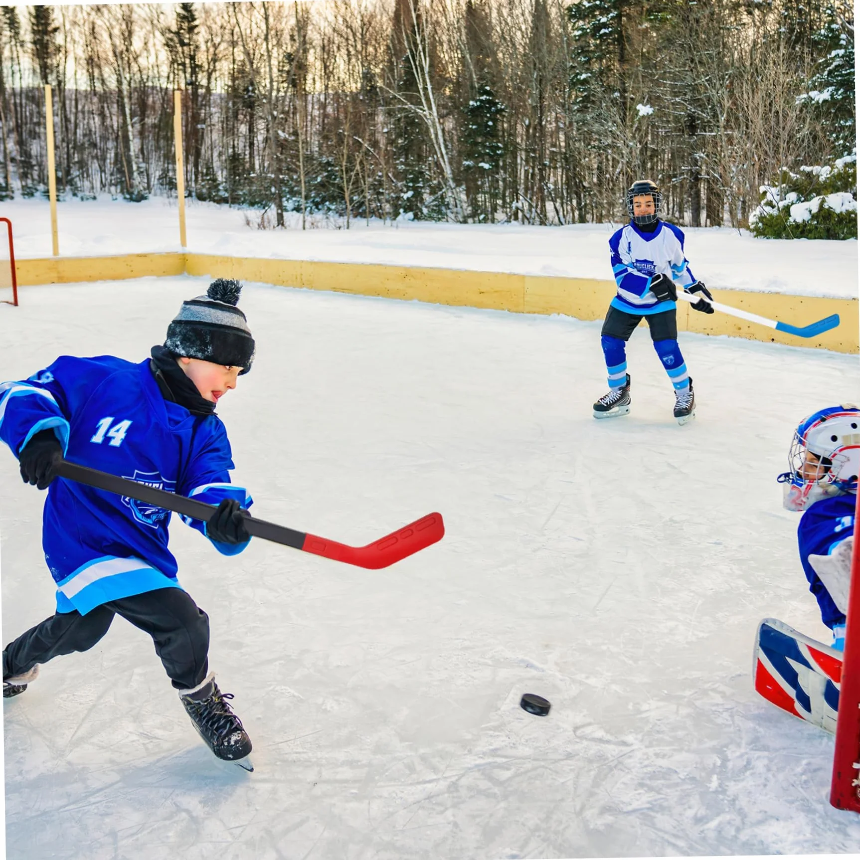 Ensemble de Hockey pour Enfants PP avec 2 Bâtons et 2 Balles