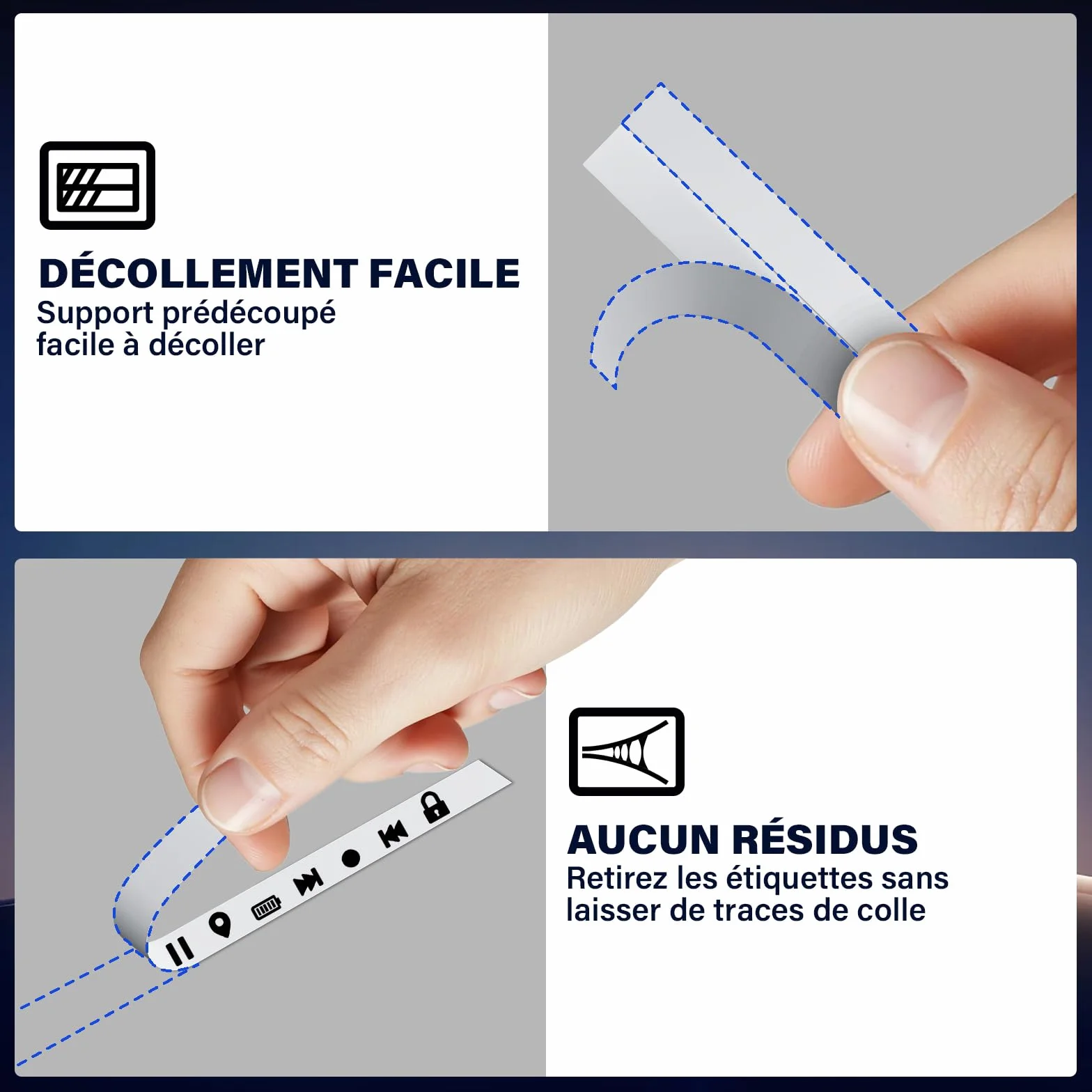 Brother P-touch Tze-231 12mm Ruban Laminé Noir sur Blanc Compatible