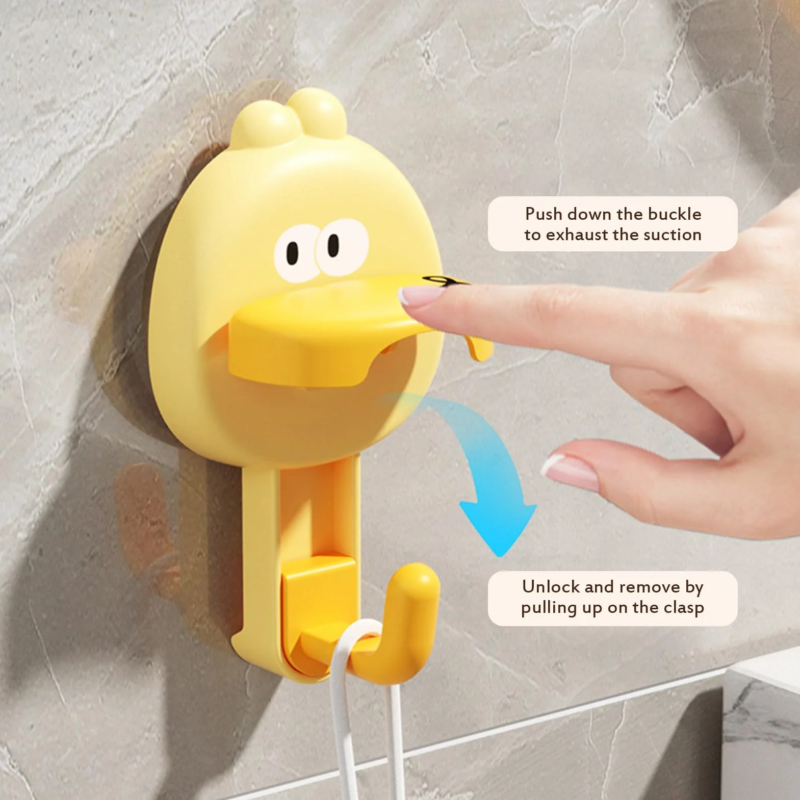Crochet à ventouse puissant pour enfants, multi-usages, sans perforation, étanche