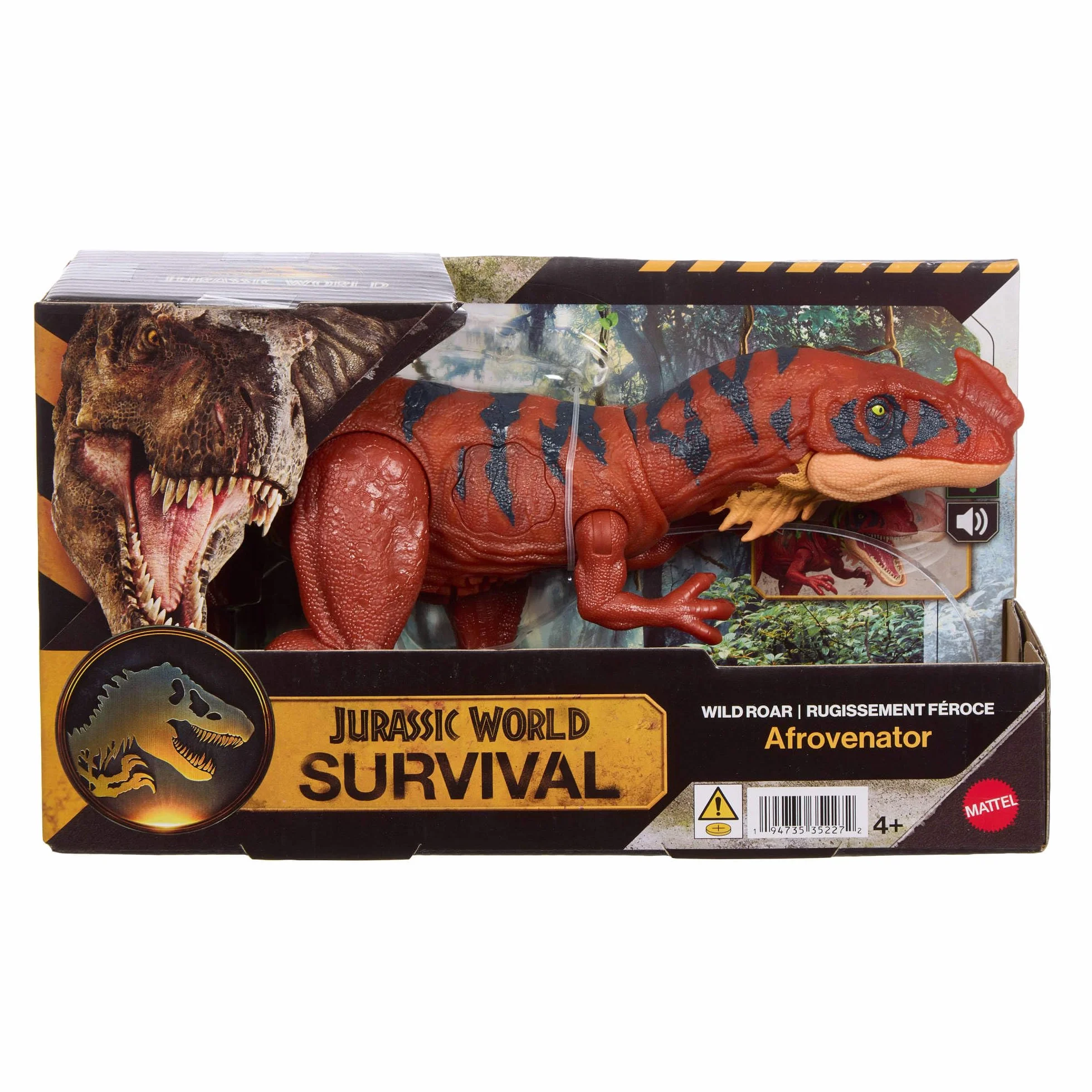 Mattel Jurassic World Figurine de Dinosaure Rugissement Féroce Mouvement Mâchoire Attaque Effets Sonores JKL76