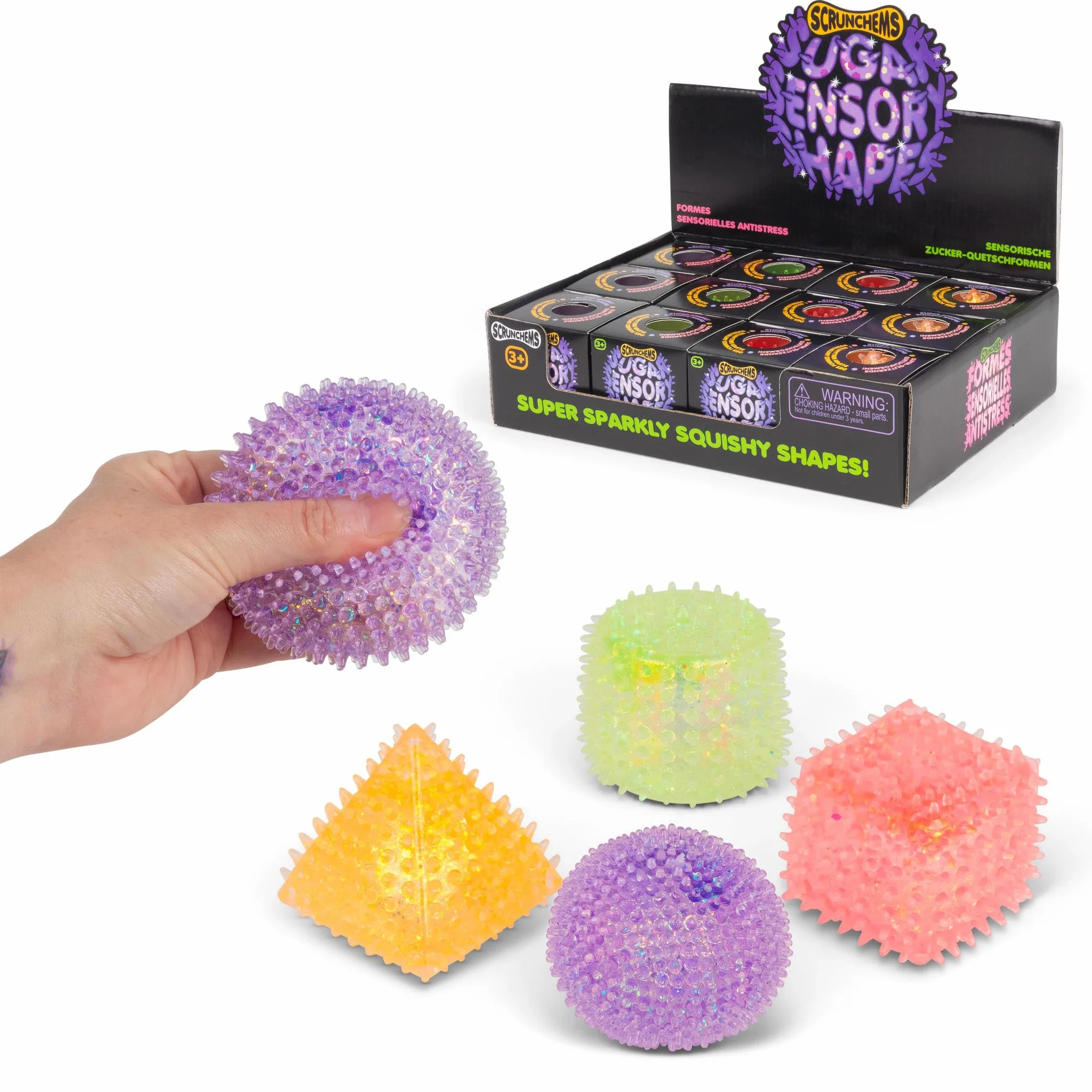 Tobar Sensory Sugar Shapes Stress Squishball Toy