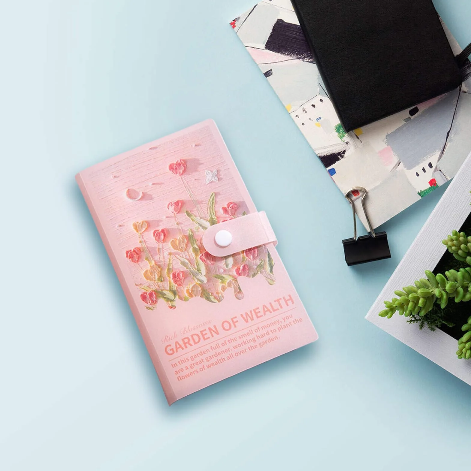 Livre Pour Économiser De L Argent, Défi Économies 100 Enveloppes 3D Peinture à l Huile Organisateur de Dépenses Portefeuille Carnet de Gestion Budget pour Adultes