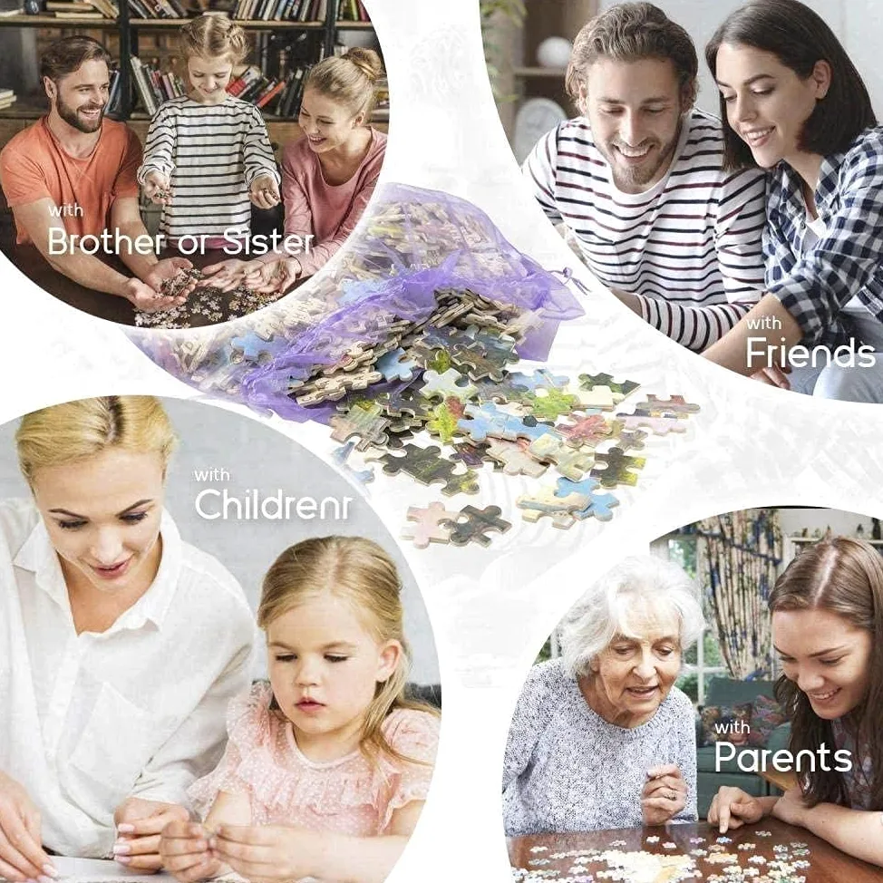 Casse-tête pour Adultes 2000 Erdeven France Casse-têtes pour Jeux d’activités familiales Difficiles Casse-tête DIY pour la décoration intérieure 70x100 cm