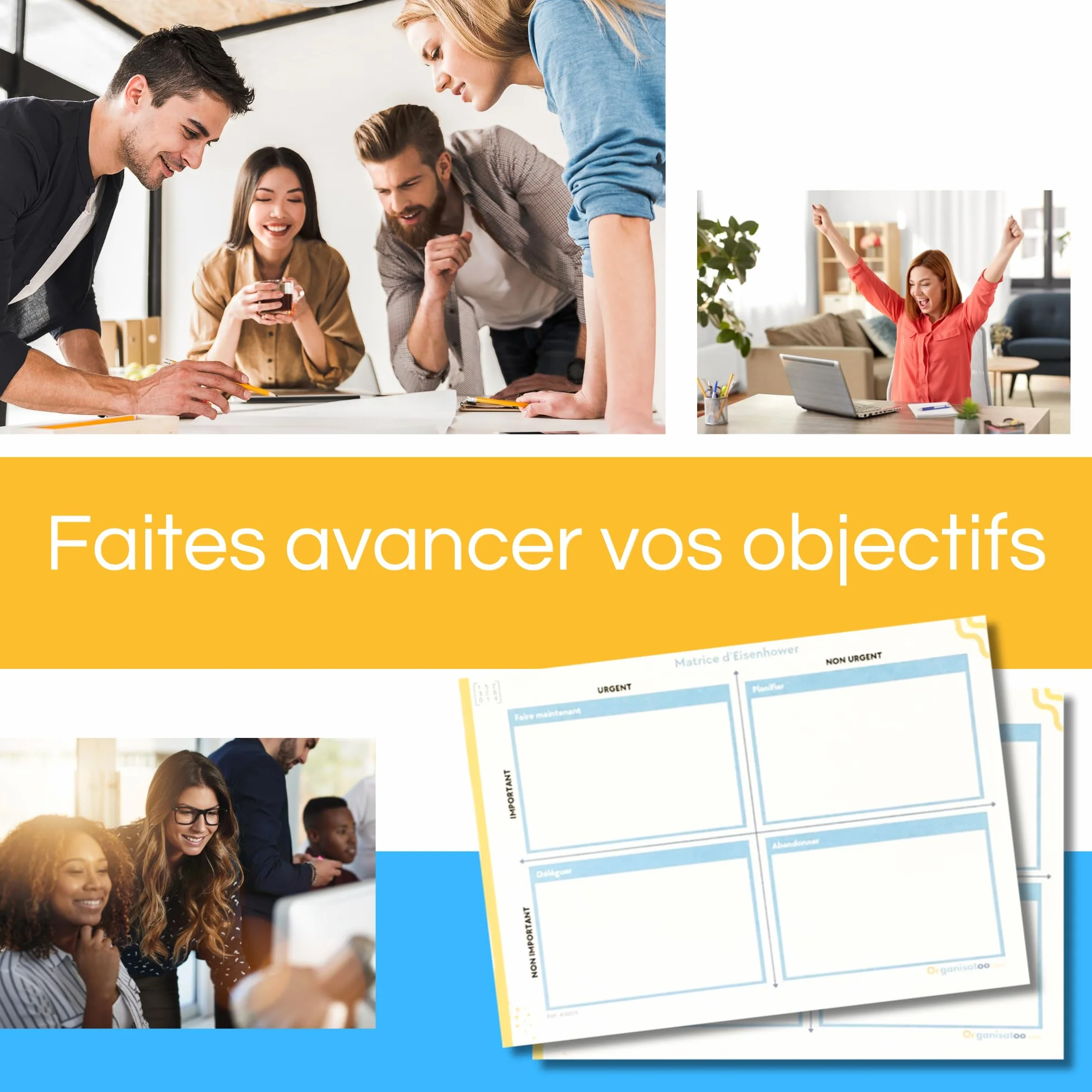 Matrice Eisenhower Bloc-Notes A5 50 Pages - Carnet de Productivité et Organisation