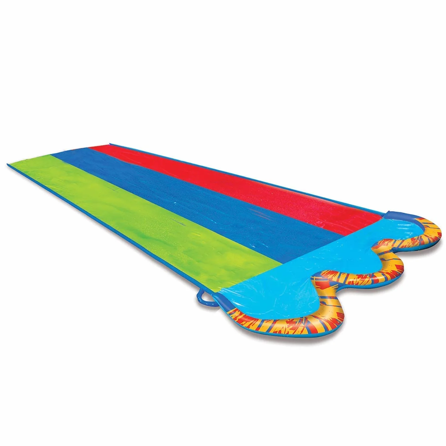 Banzai Triple Racer Toboggan Aquatique 4,8 m avec 3 Bodyboards Multicolore
