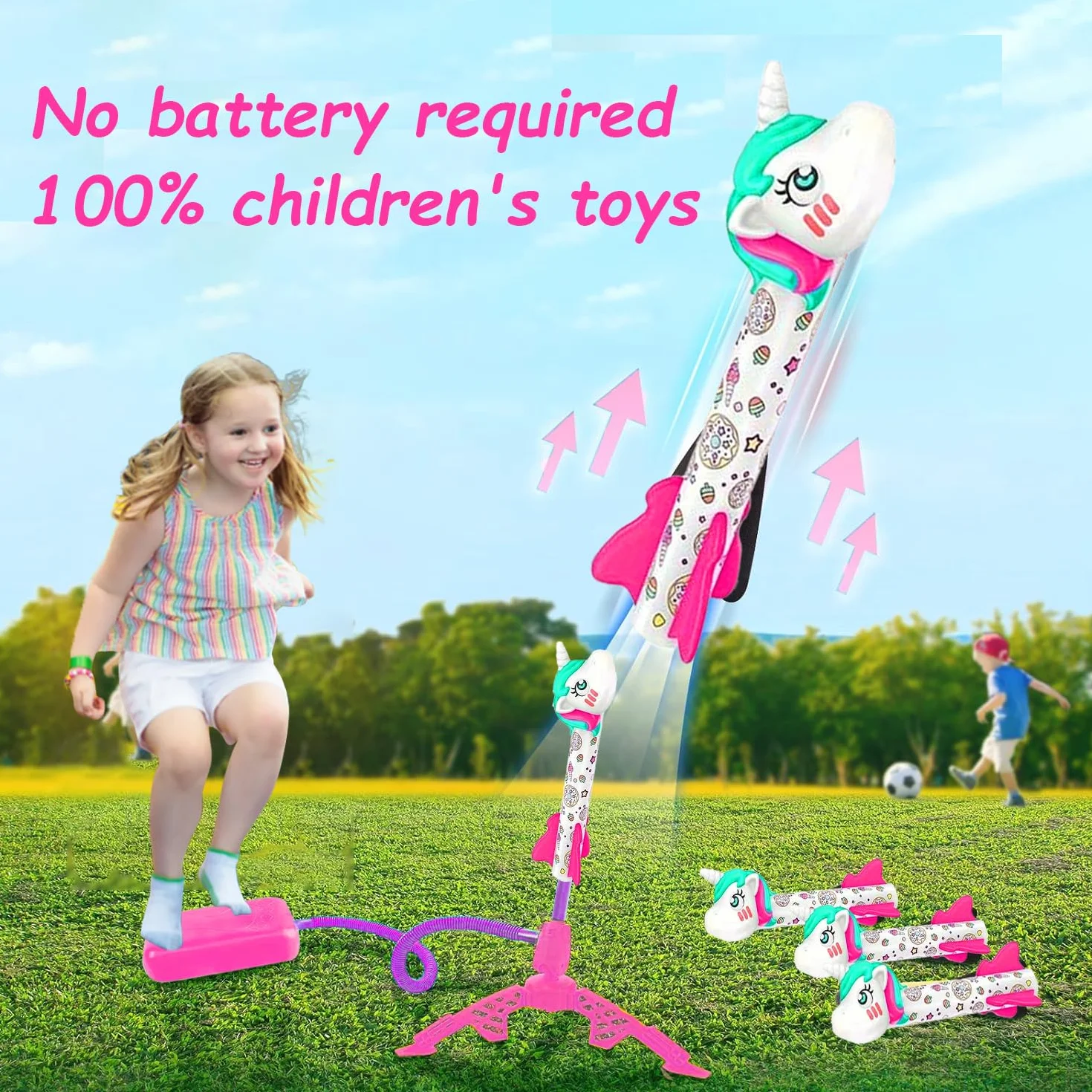 Fusée Jouet Enfant Plastique Kit 3-12 Ans Air Mousse Exterieur Cadeau Anniversaire