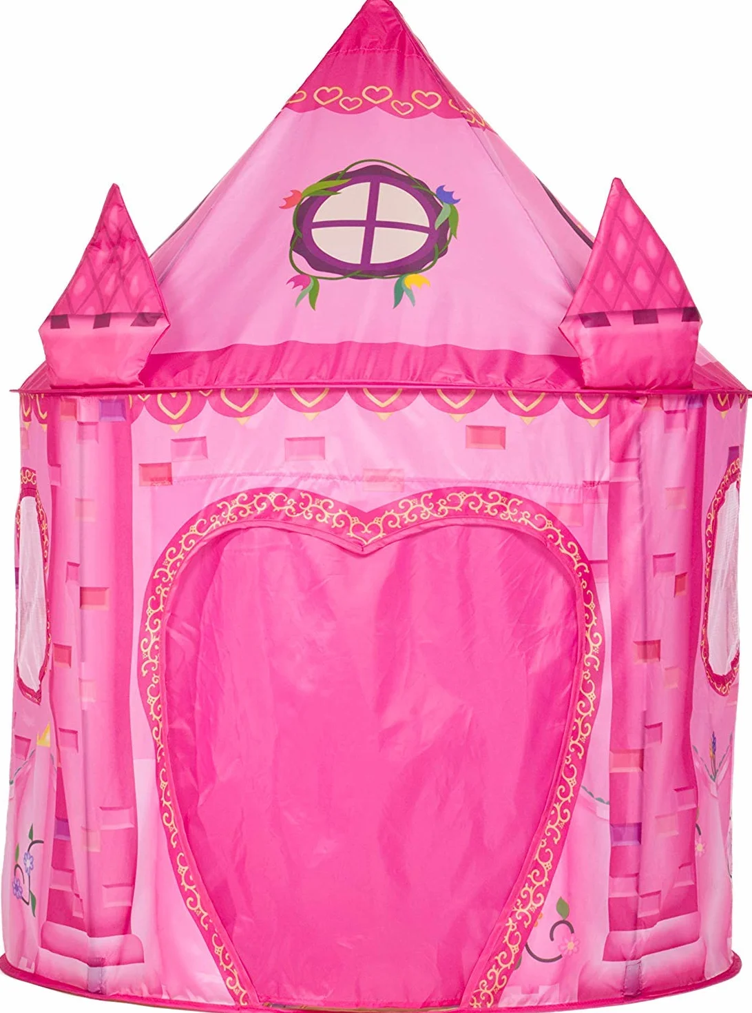 Tente Enfant Rose Château Princesse Maison de Jeu Intérieur Pliable