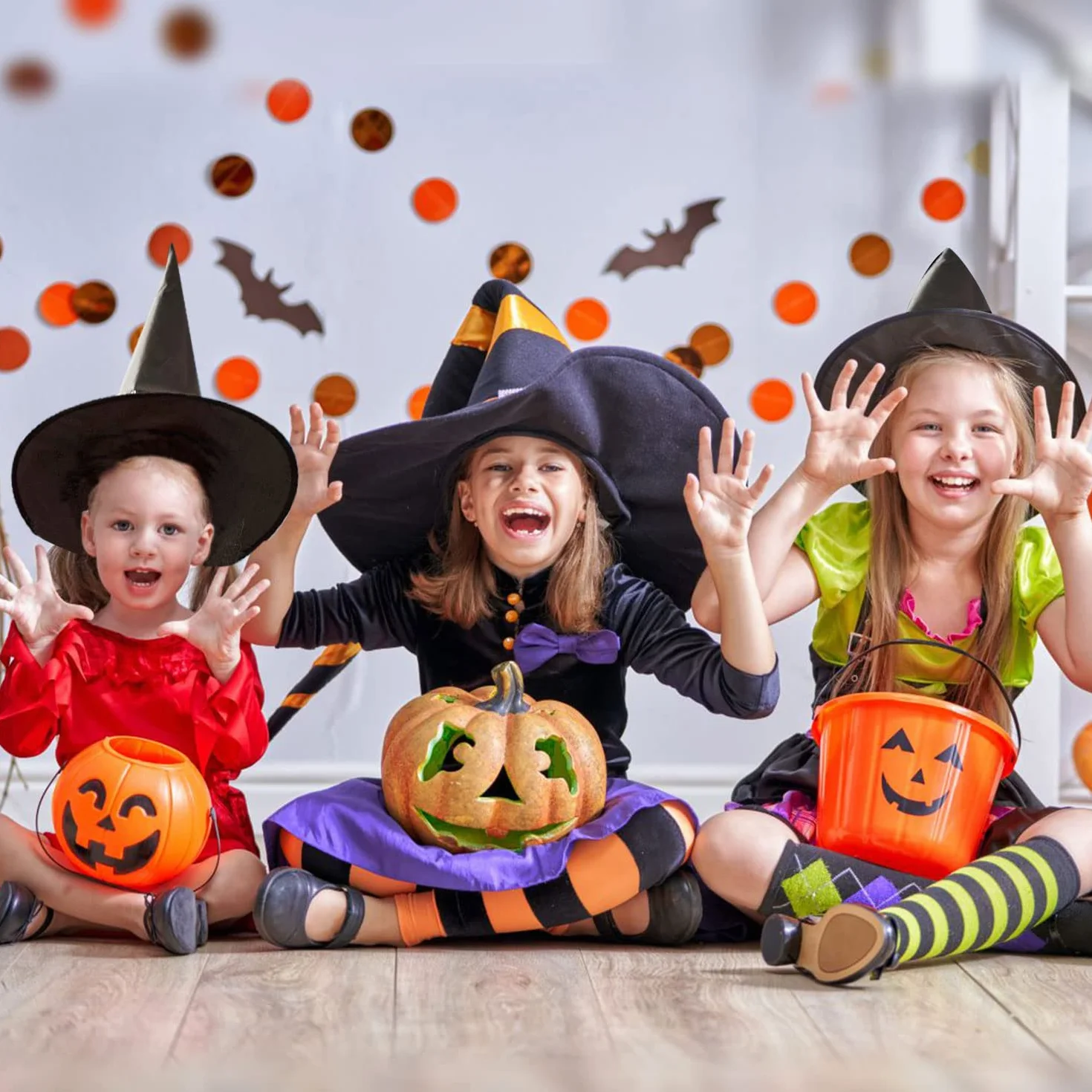 TSHAOUN Chapeau de sorcière noir pliable Halloween fête costumée