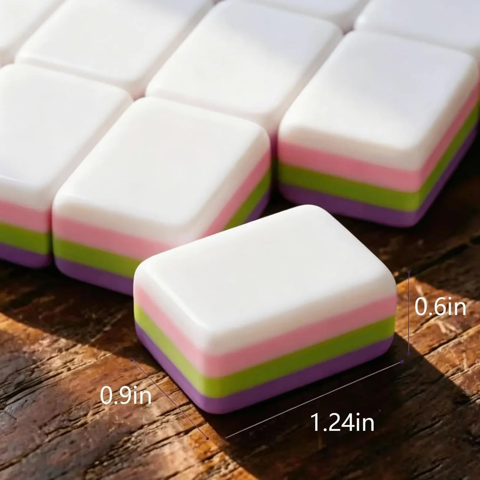Ensemble de 160 tuiles de Mahjong américaines gravées en Acrylique | Mini Carreaux De Mahjong Gravés Avec Peinture À L'huile, 160 Carreaux Avec Index Numéroté De Blague, For La Maison(Blue)