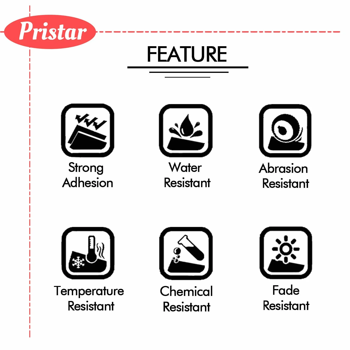 Pristar 9mm Compatible Brother TZe-221 TZe221 TZ-221 Tze Noir sur Blanc Laminé