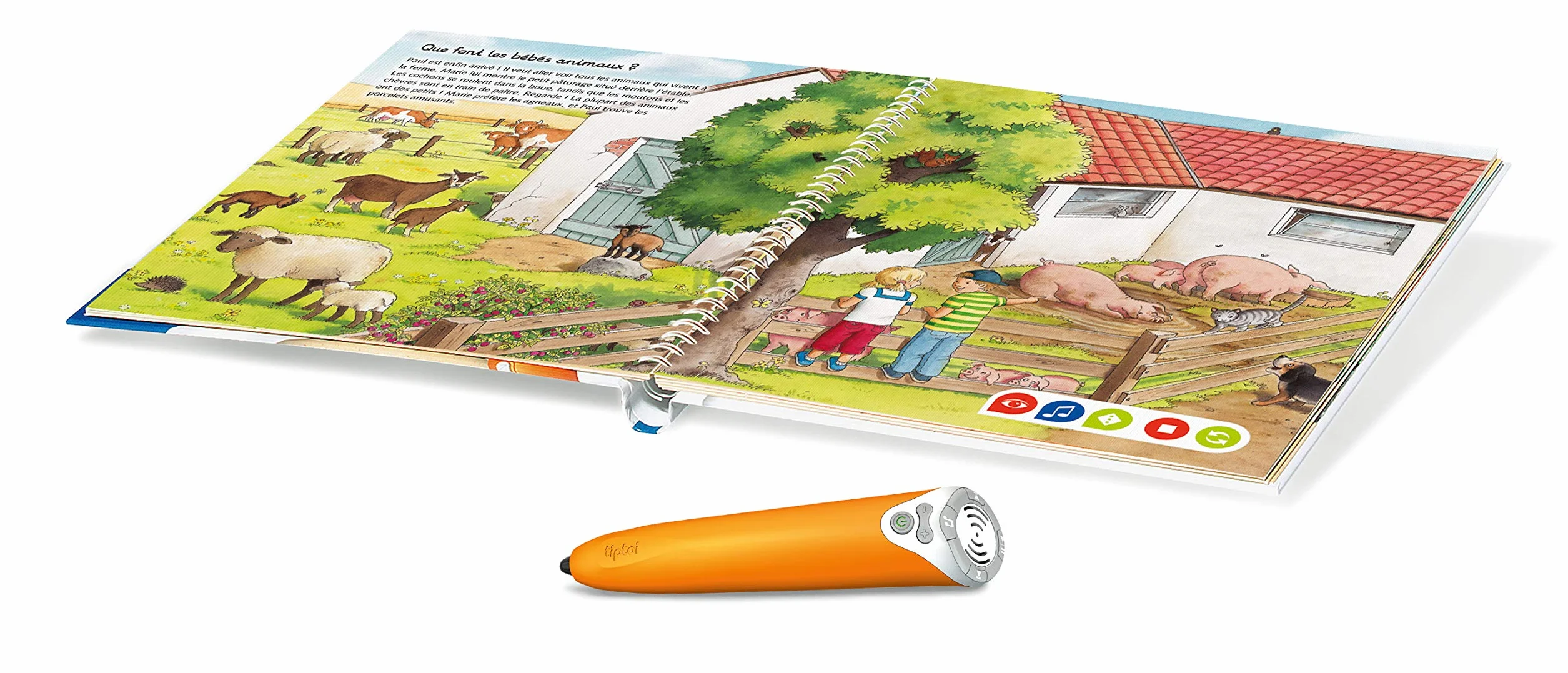 Ravensburger tiptoi Livre interactif Mon imagier à la ferme Jeux éducatifs sans écran français 3 ans 00027