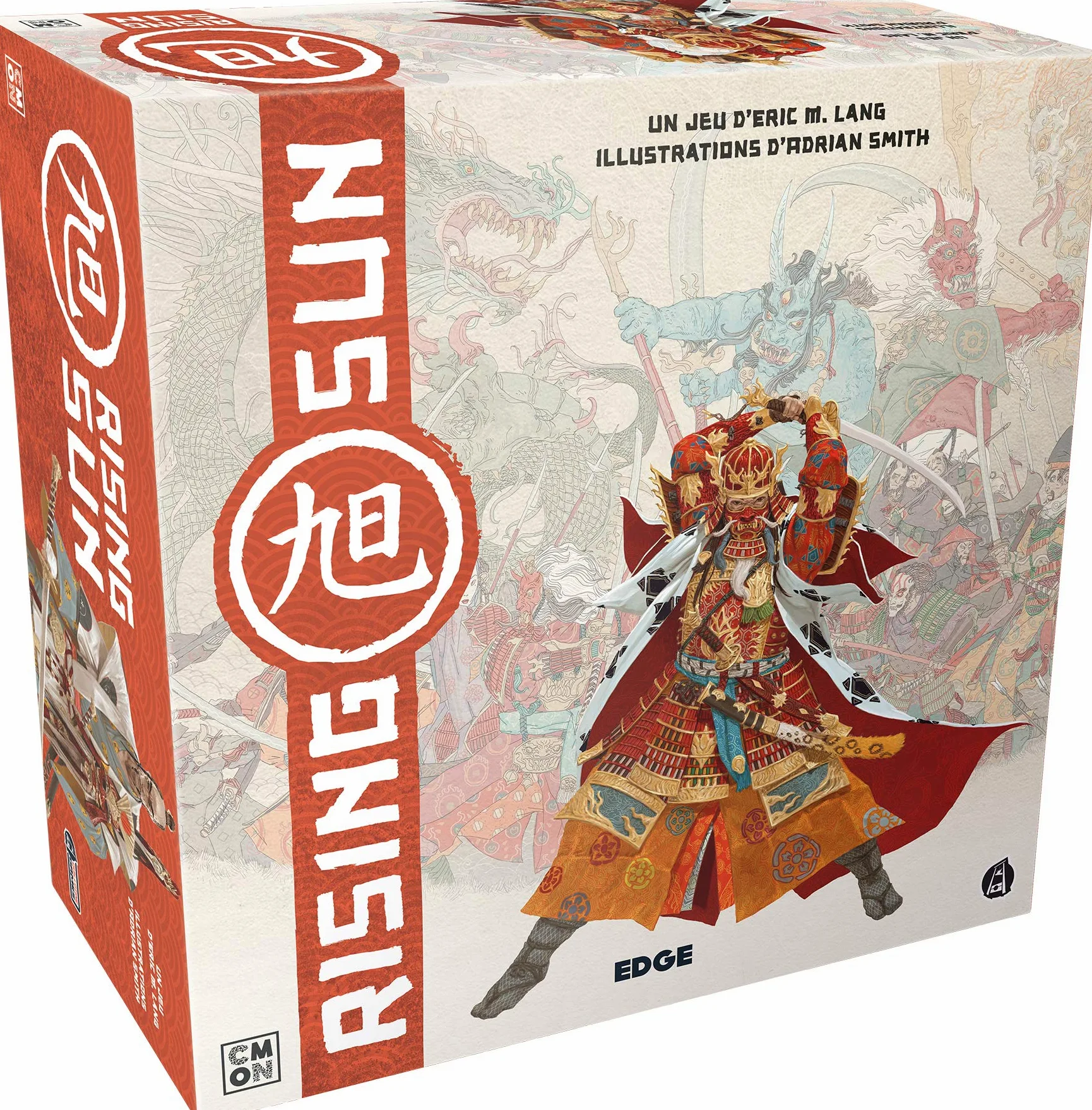 Edge | Rising Sun | Jeu de société | À partir de 14 ans | 3 à 5 joueurs | 90 à 120 minutes, Rouge et Or