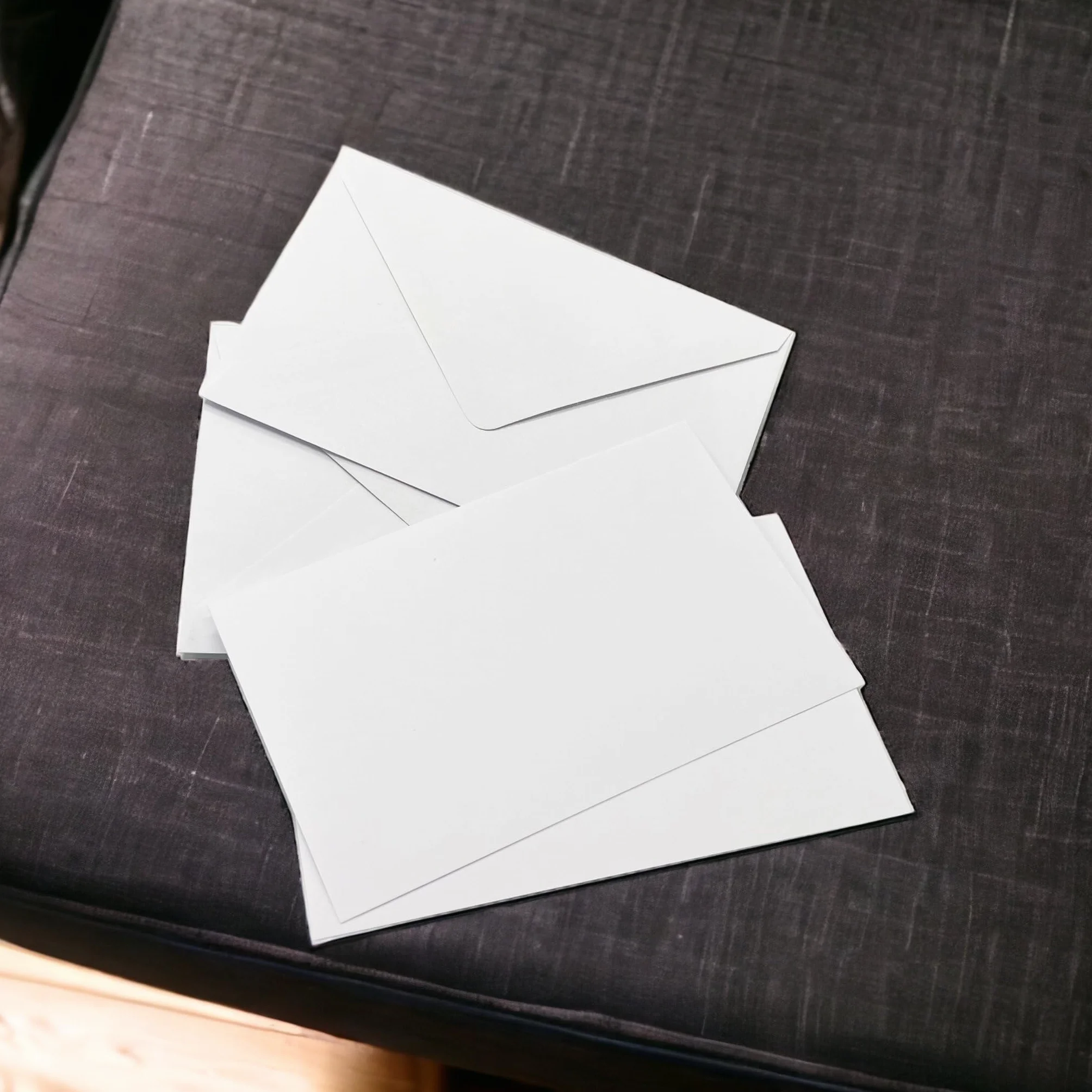 ARKRAFT Cartes et enveloppes 14x9 porte-cartes Lot de 50 25 enveloppes 25 cartes blanc