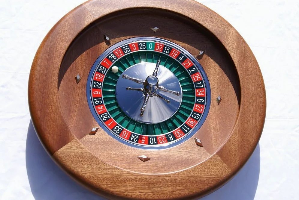 Dal Negro Montecarlo 50cm Mahogany Roulette Wheel | Large Wooden Roulette Wheel - Single 0 With Precision Bearing Mechanism - Home Casino Games