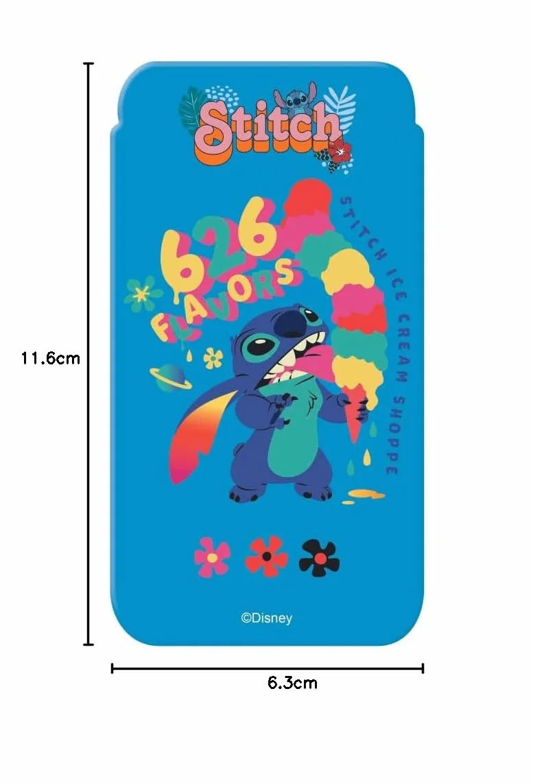 Lexibook Disney Stitch Calculatrice de Poche avec Couvercle de Protection, Fonctions Classiques et évoluées, à Piles et Solaire, Bleu, C45D