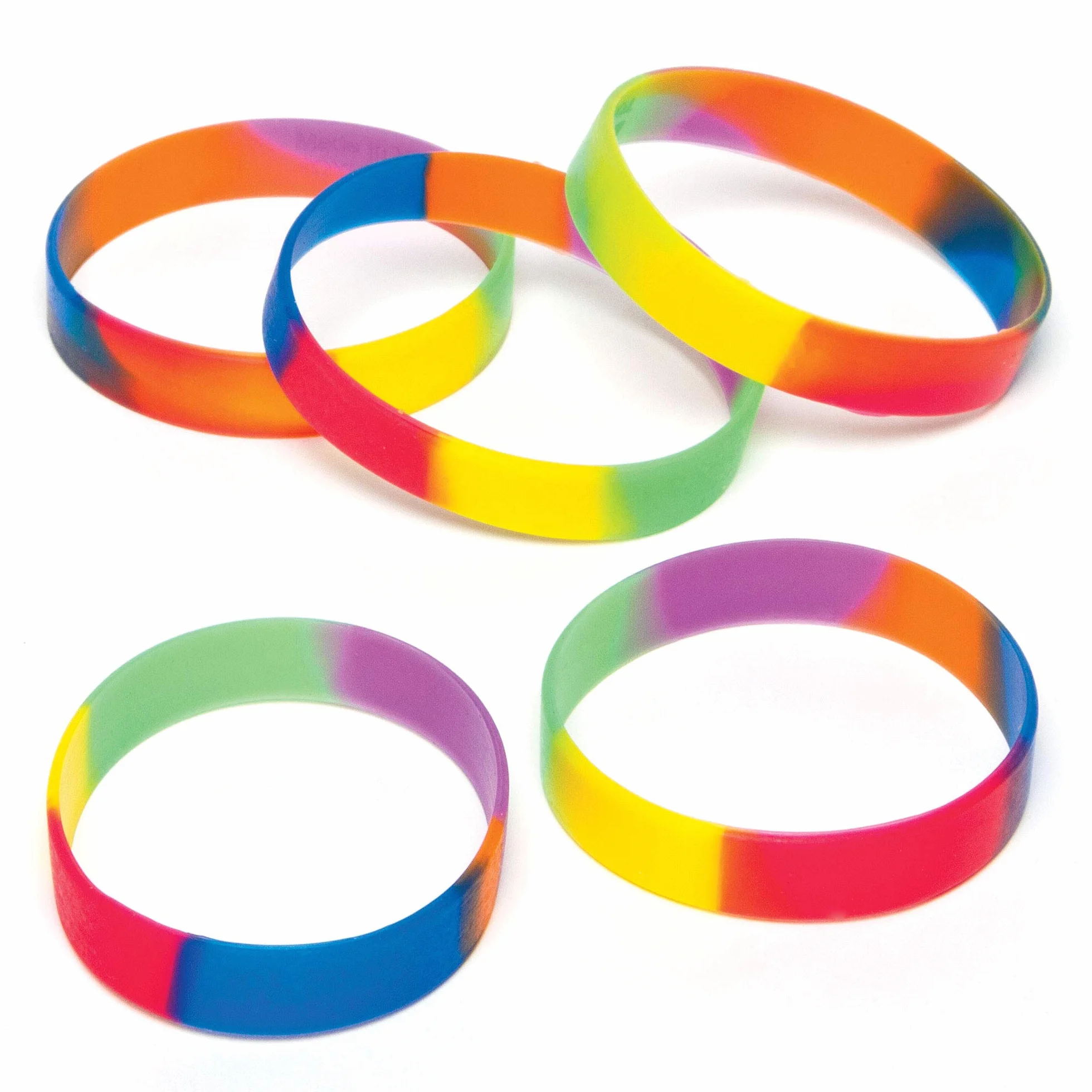 Baker Ross Bracelets en Caoutchouc Multicouleur Lot de 10 Enfants AG758