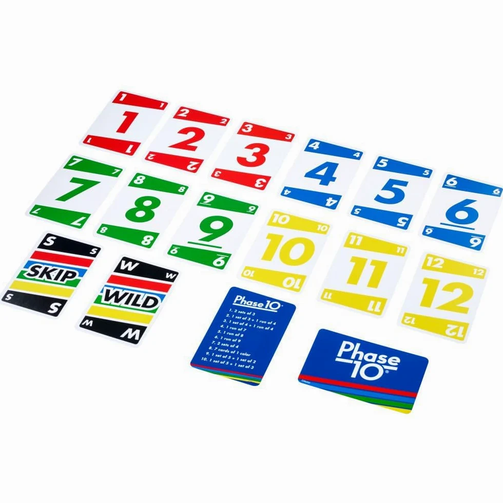 Mattel Uno Lot de 3 jeux de cartes Dos and Phase 10