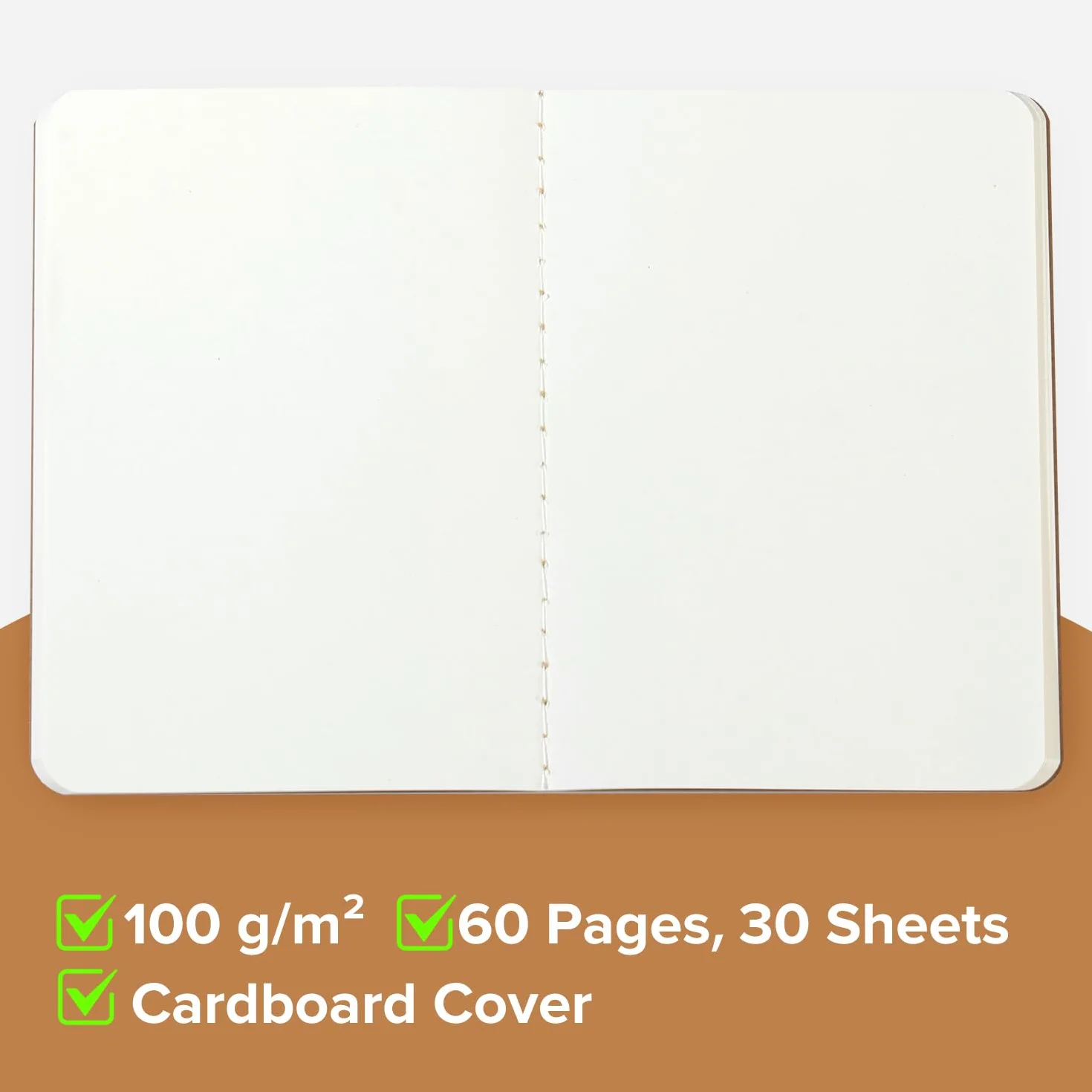 HOMEMARS Cahier Journal Petit Carnet 10x14 cm 60 Pages 100 GSM Papier épais Ensemble de 14 Carnets