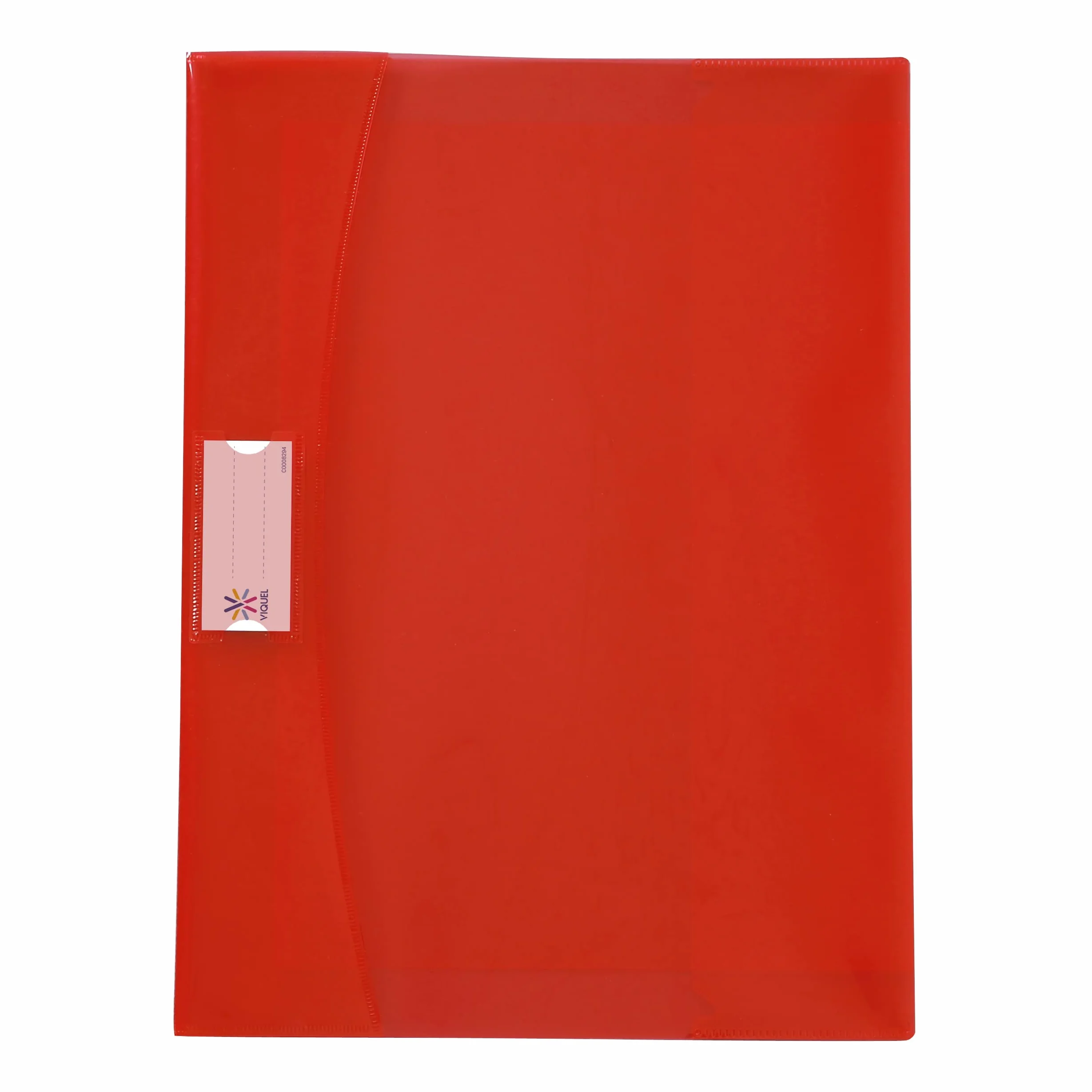 Viquel Strong Cover Protège cahier 24x32 rouge plastique qualité supérieure dos renforcé rabats marque-pages