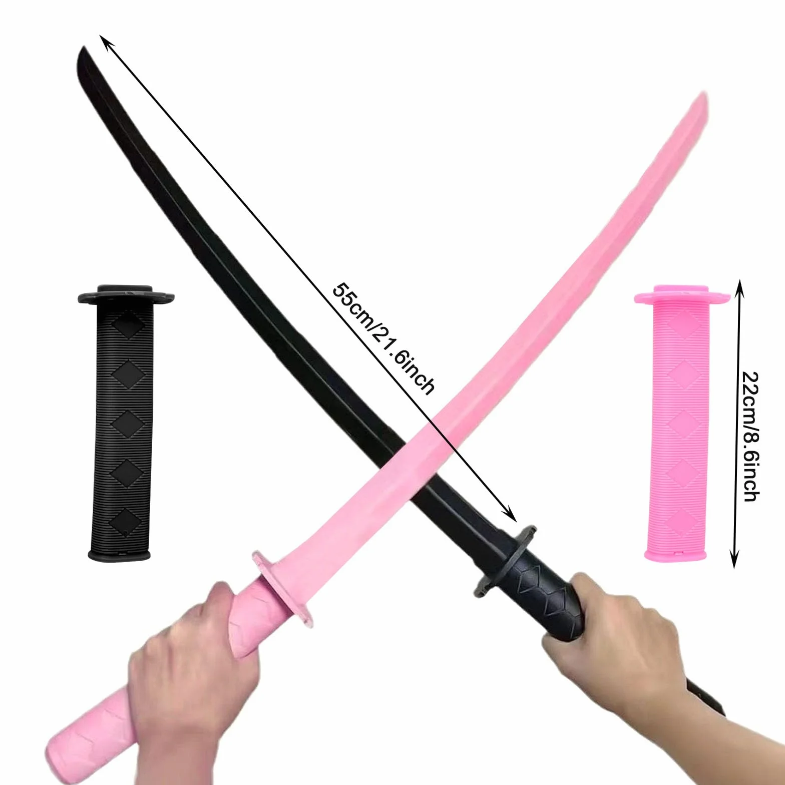 Katana télescopique en Plastique Jouet d'épée de samouraï rétractable Cadeau de Cosplay