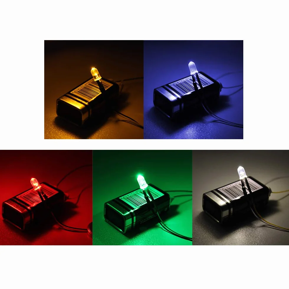 YIXISI 50 Pièces 12V Diodes LED Pre-Wired Round Top Ampoule Lampe 5mm