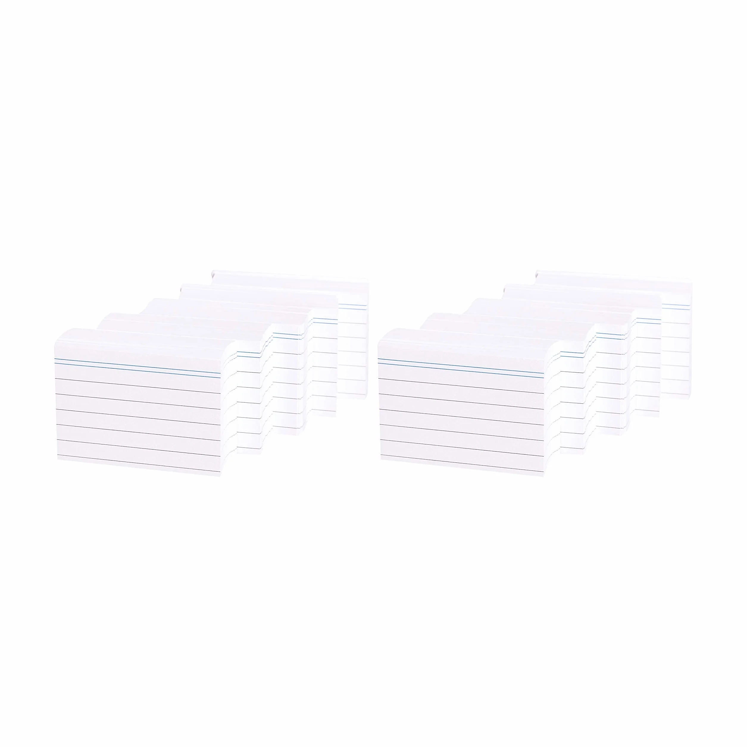Amazon Basics Fiches Lignées A8 7,4 x 5,2 cm Lot de 1000 Blanches