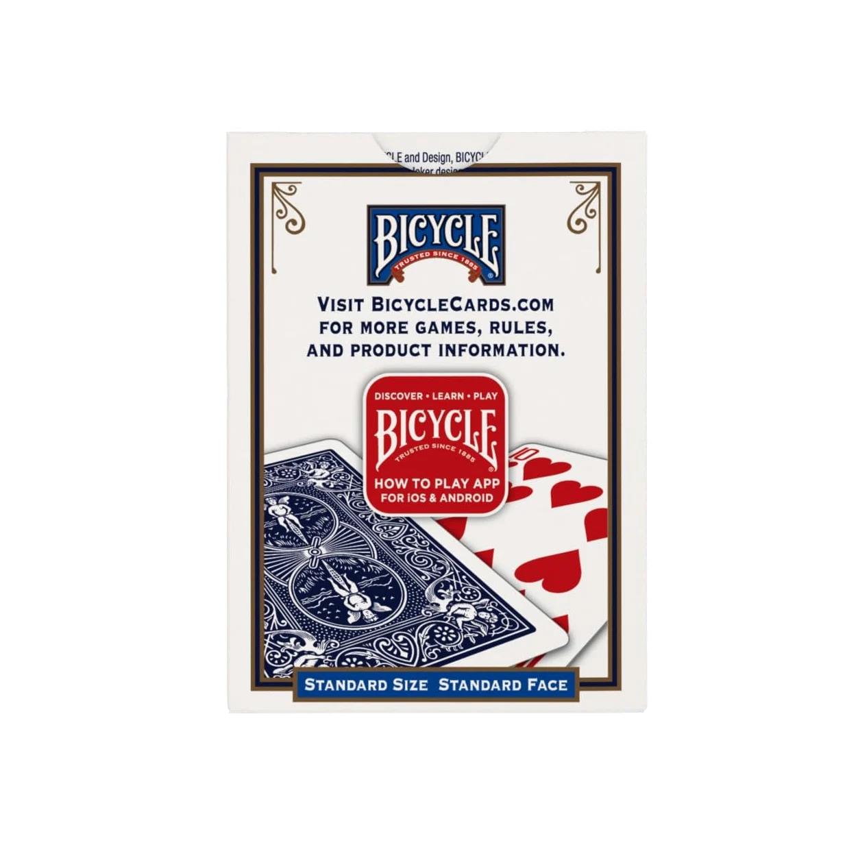 Bicycle Jeu de cartes standard, taille poker, lot de 12