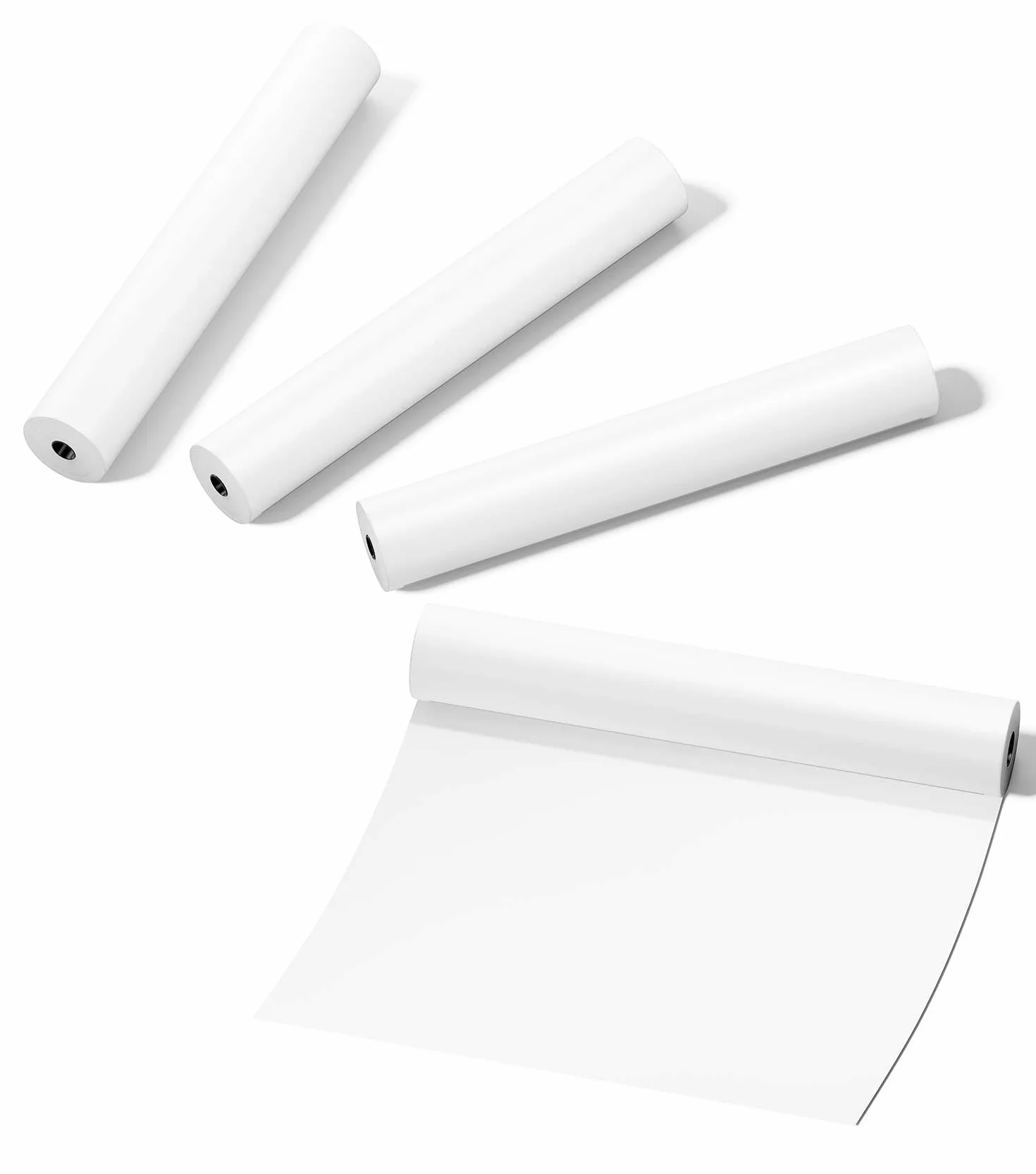 Papier thermique A4 210x297mm 4 Rouleaux 6,5m Sans BPA ni BPS Compatible Imprimantes Thermiques Portables