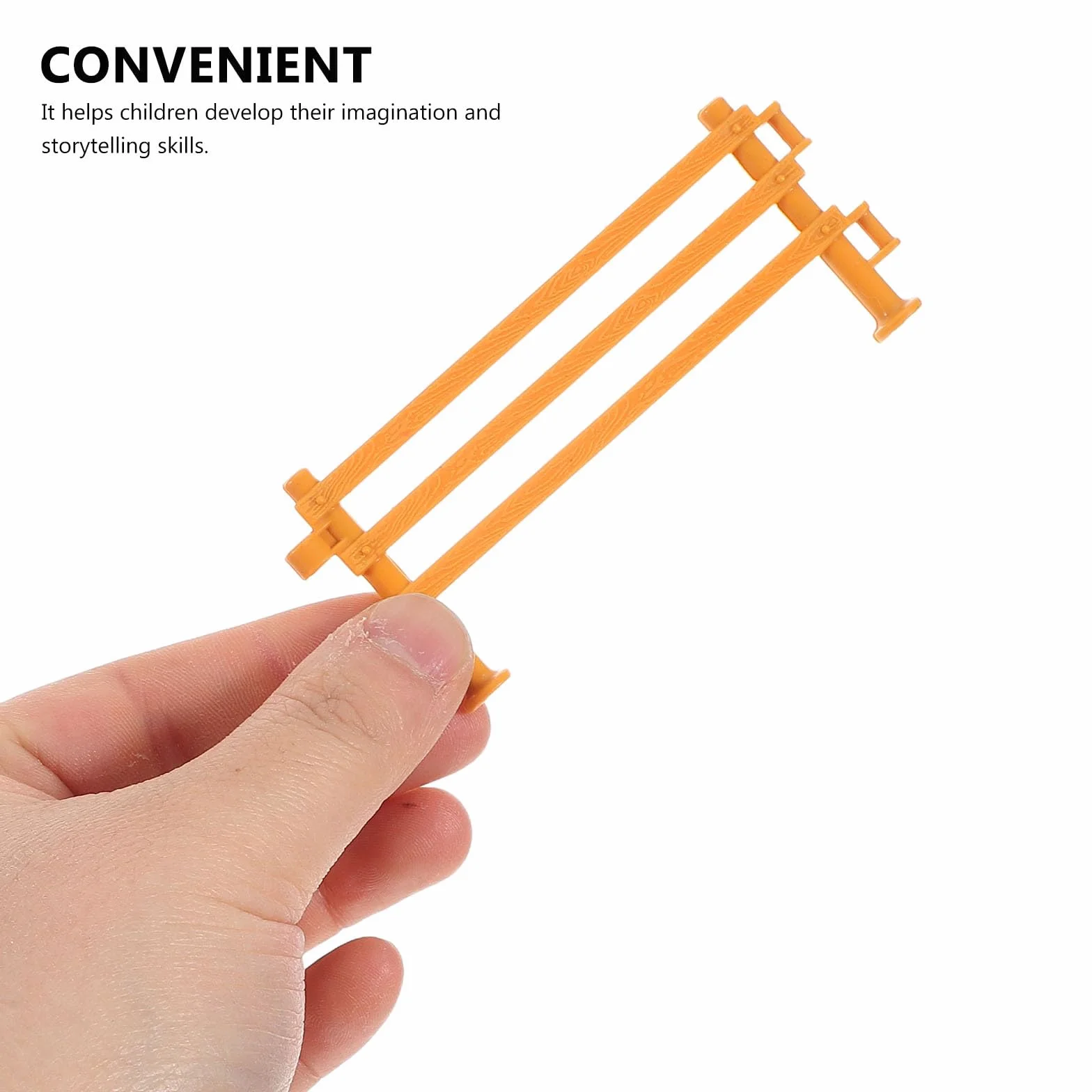 Lot de 60 clôtures Miniatures réalistes pour Maison de poupée, Jouets en Plastique - Accessoires de Jardin et Ferme