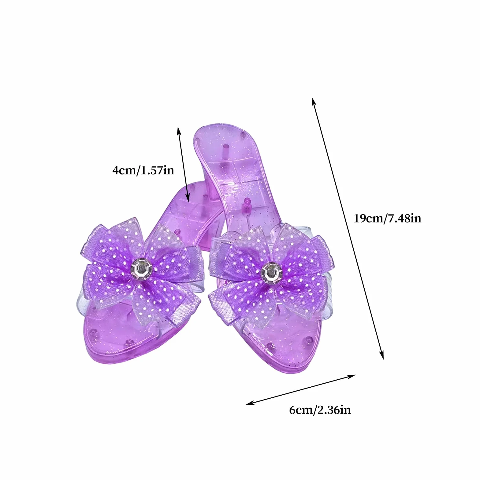 Chaussures Princesse Talons Fille Sandales Antidérapantes Gelée Paillettes 3-6 Ans