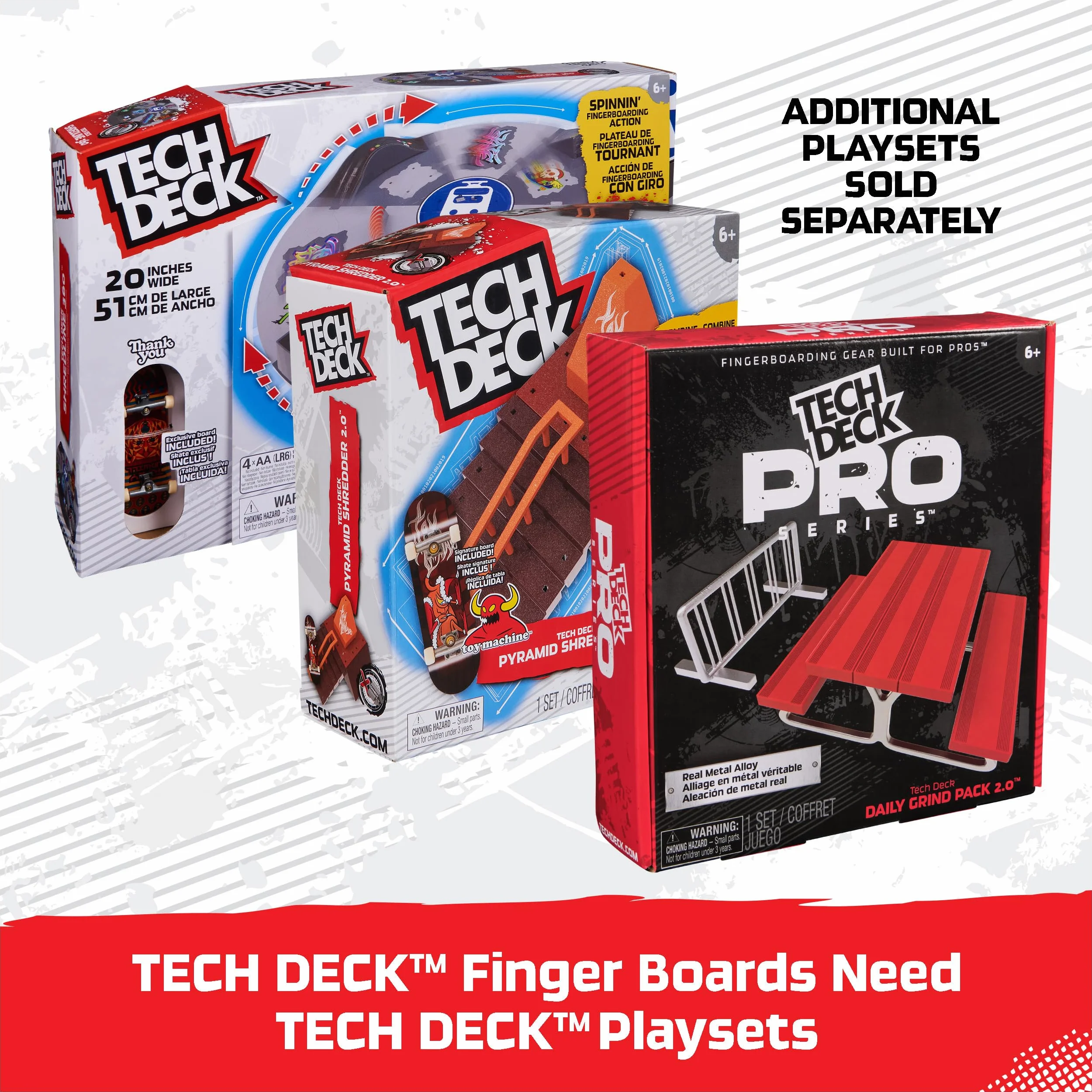 Tech Deck Godzilla Sk8shop Touche Bonus Pack Mini Skateboards à Collectionner Personnalisables Jouets Enfants 6 Ans