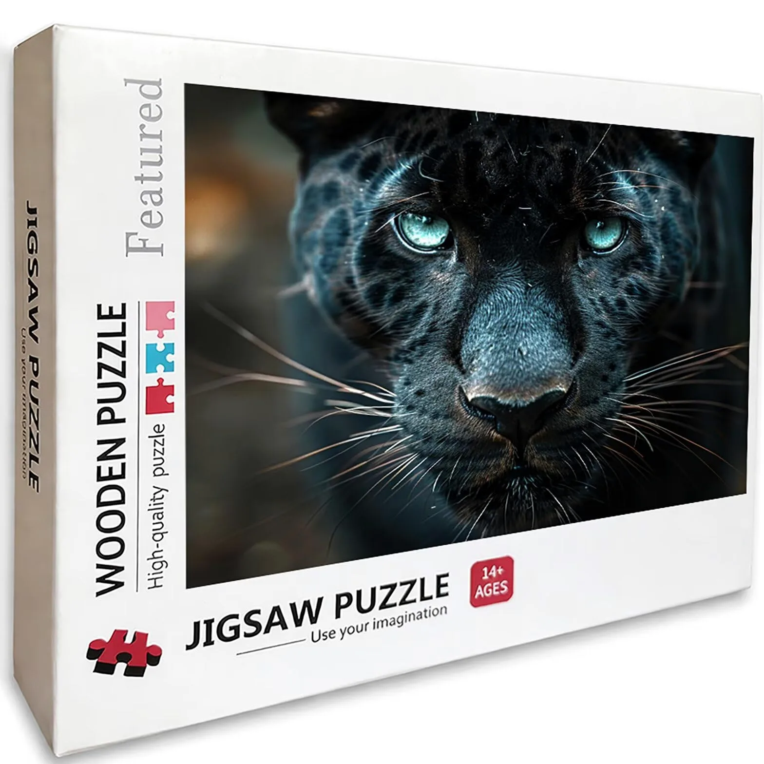 LéOpard Puzzle 5000 pièces Adultes, Puzzle Bois 156x105cm, Adultes Jeu éducatif Défi énigme avec Une Boîte d'emballage Exquise, Jeu Relaxant Détente Collection, Cadeau Fille, Decoration, (Noir) 8-2127