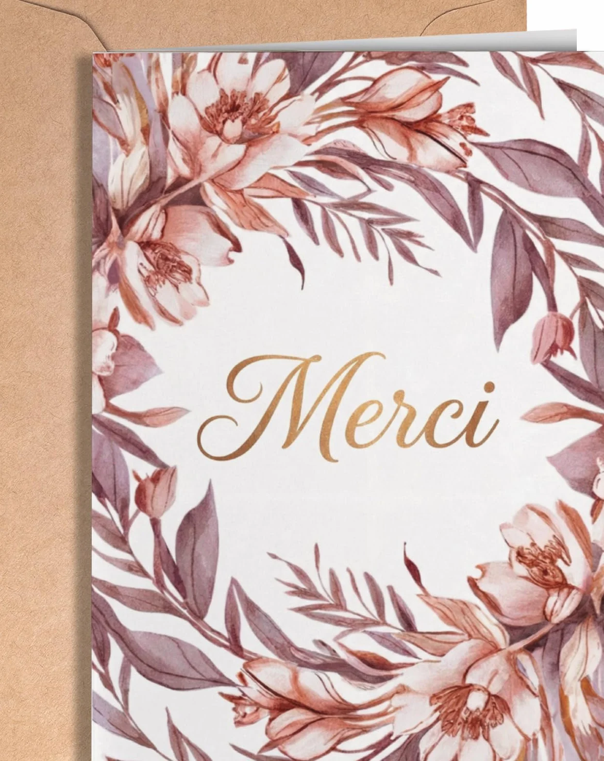 Carte Remerciement Individuelle - Cadeau Merci pour Coach, Maîtresse, Nounou, Infirmières, Médecins - Intérieur Vierge