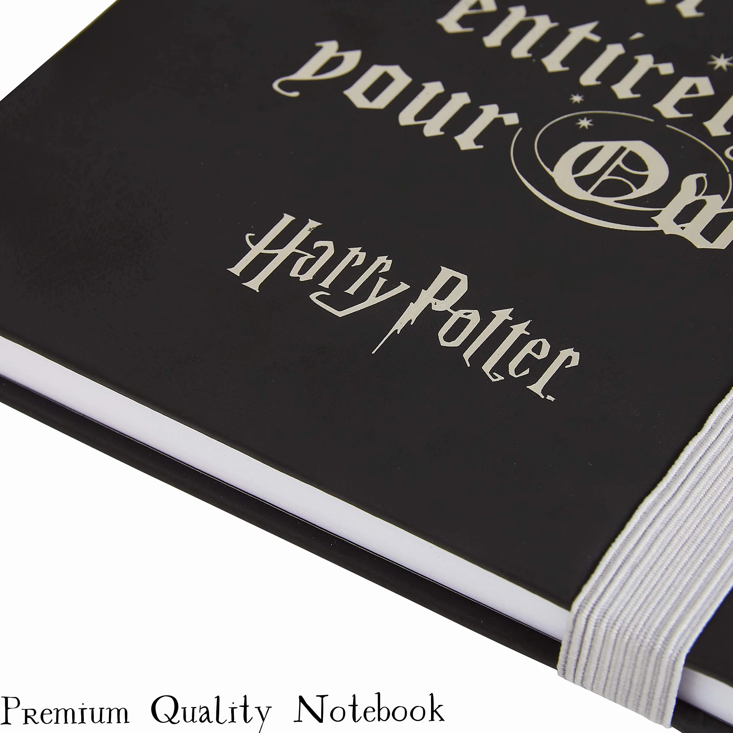 Harry Potter Set Papeterie Carnet Trousse Stylo Fournitures Scolaires Enfant Ado Fille Garcon (Noir)