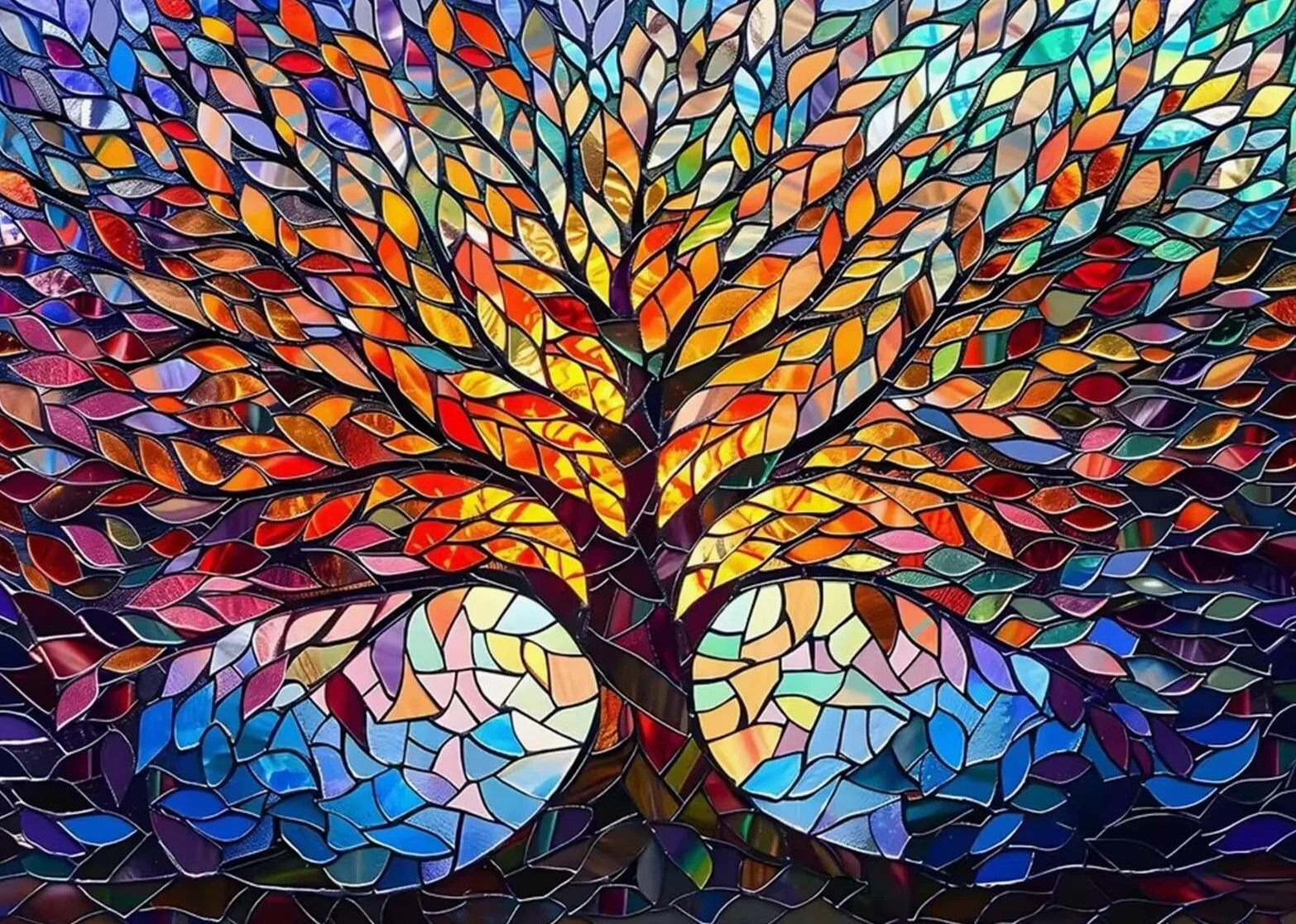 Puzzle Adulte 2000 Pièces Arbre de Vie Coloré 100 x 70 cm Puzzles pour Adultes Jeu éducatif Défi Jouets 2000 pièces Puzzles pour Adultes pour Jeux d'activités Familiales